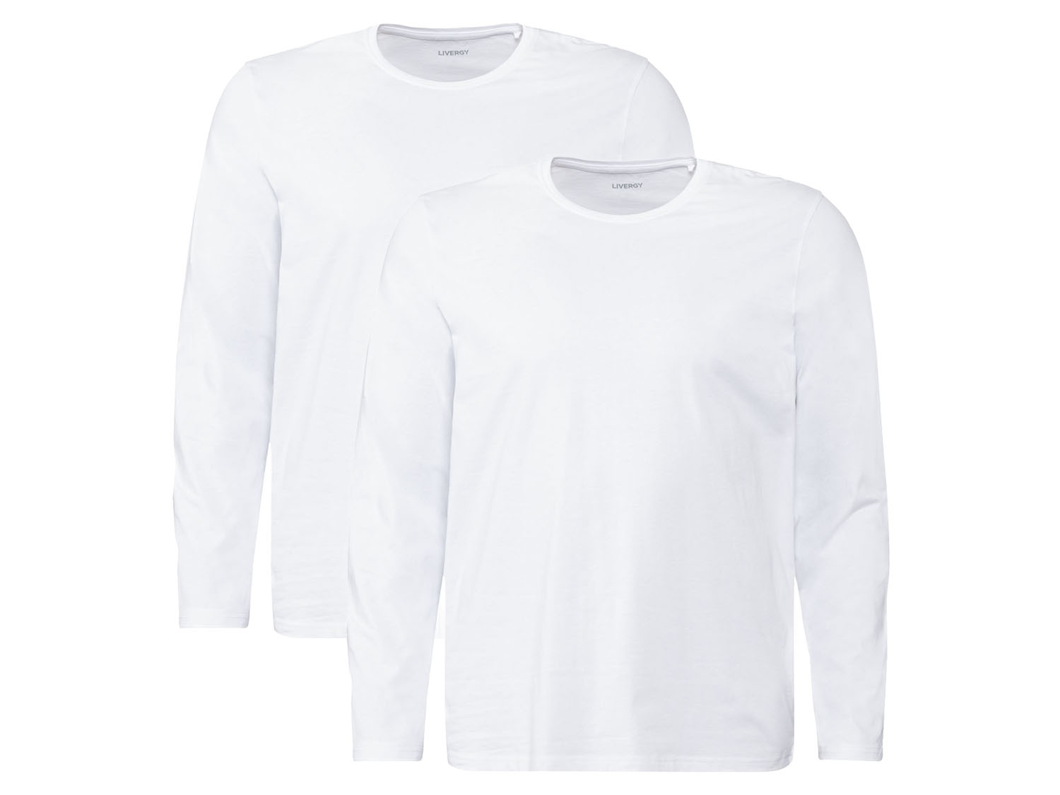 LIVERGY® Bluzki męskie XXL z bawełny, 2 sztuki 