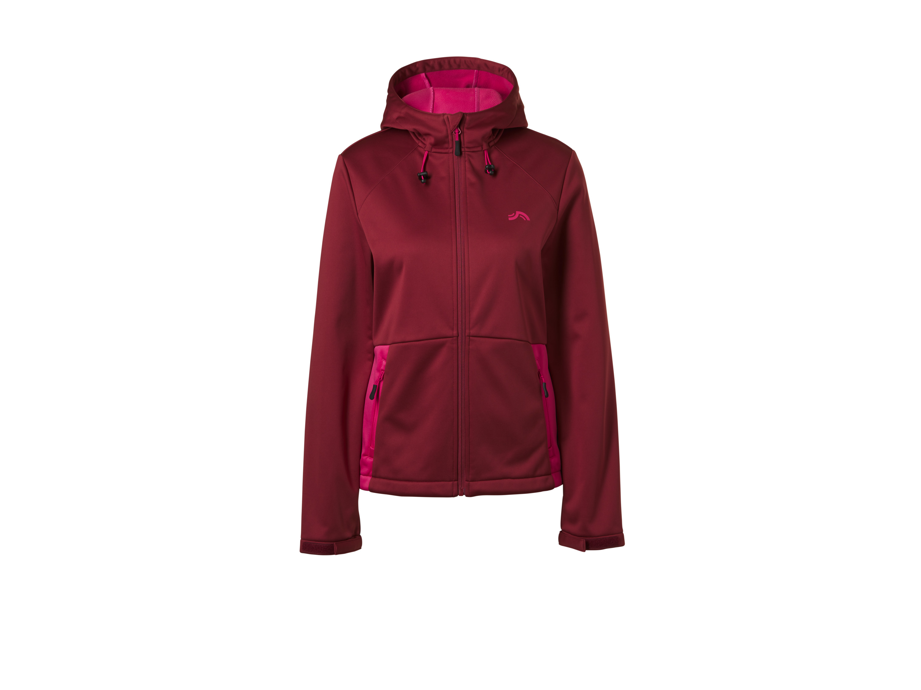 CRIVIT Kurtka softshell z kapturem damska (Antyczny róż, S(36/38))