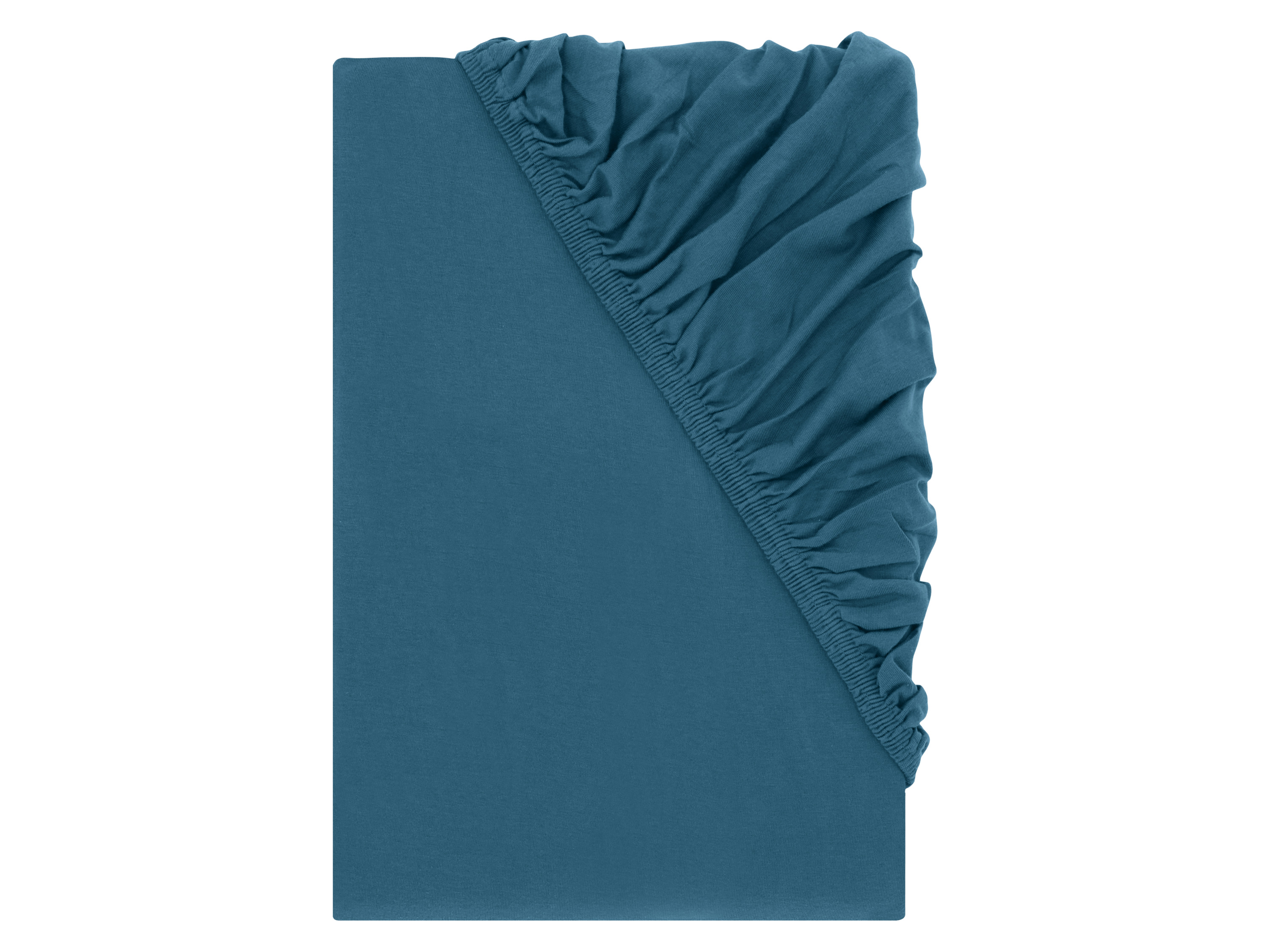 LIVARNO® Prześcieradło z dżerseju z gumką, 180-200 x 200 cm (Niebieski)