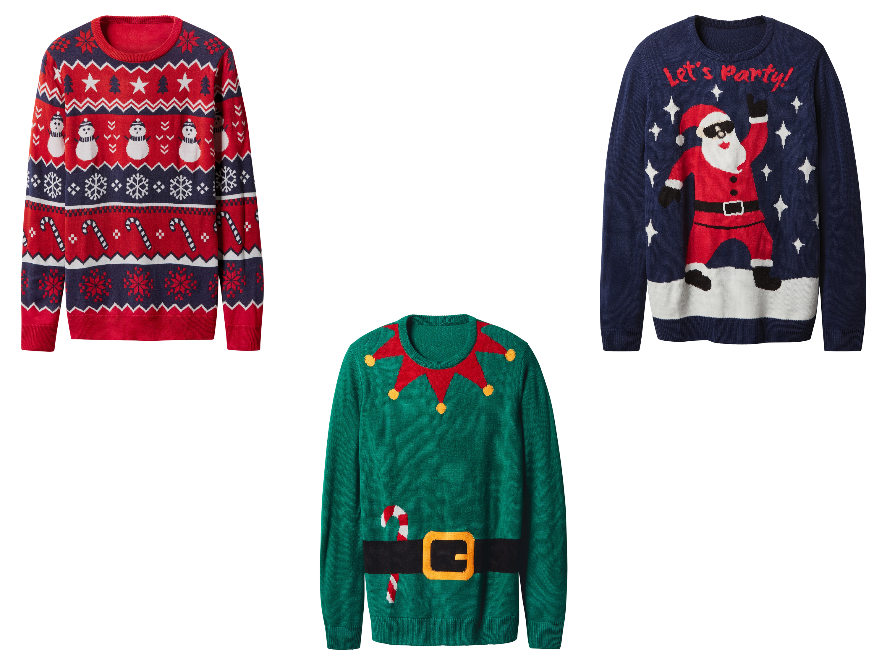 ESMARA MEN Sweter świąteczny męski premium z efektem LED i muzyką