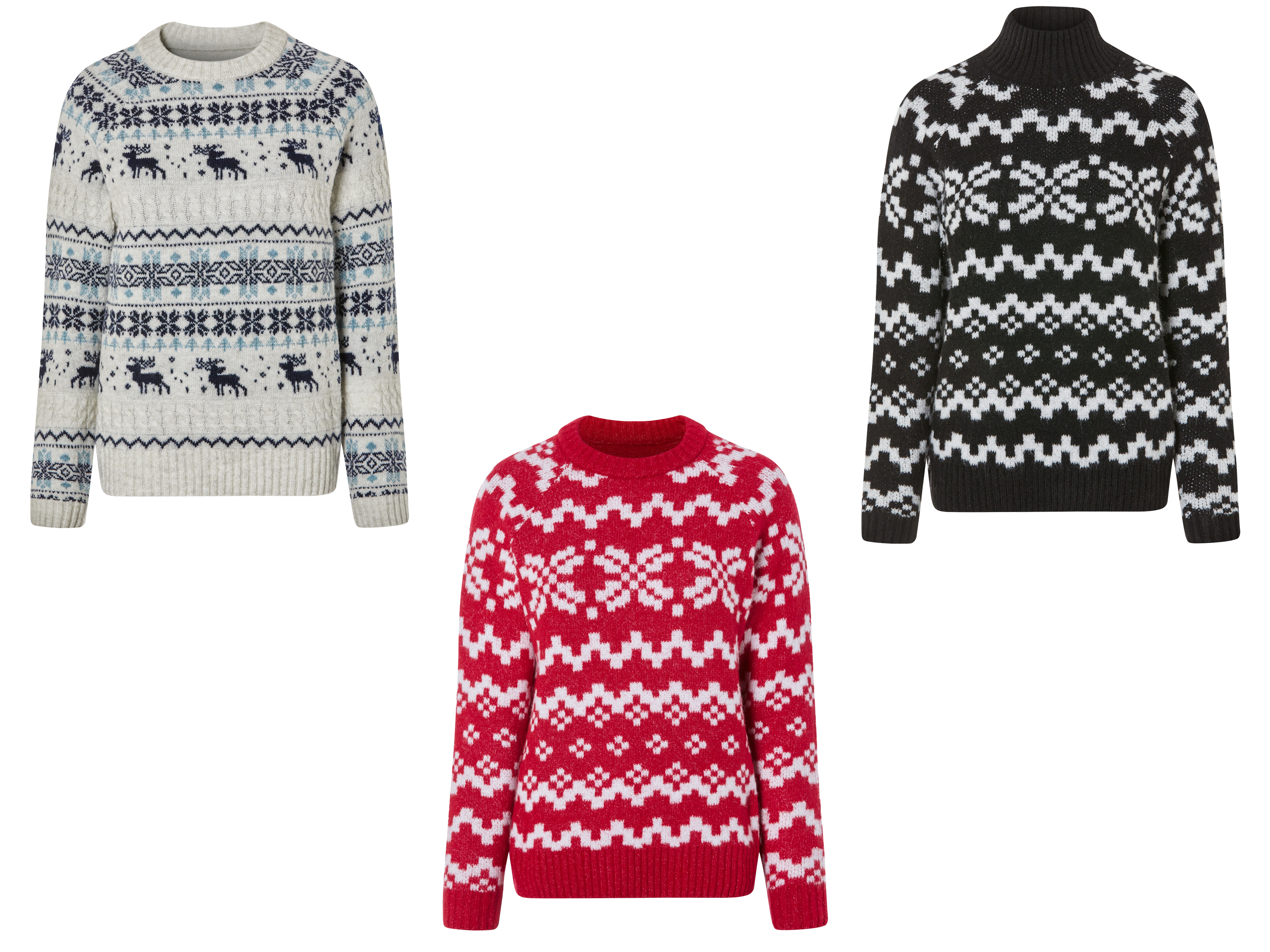 ESMARA® Sweter świąteczny damski