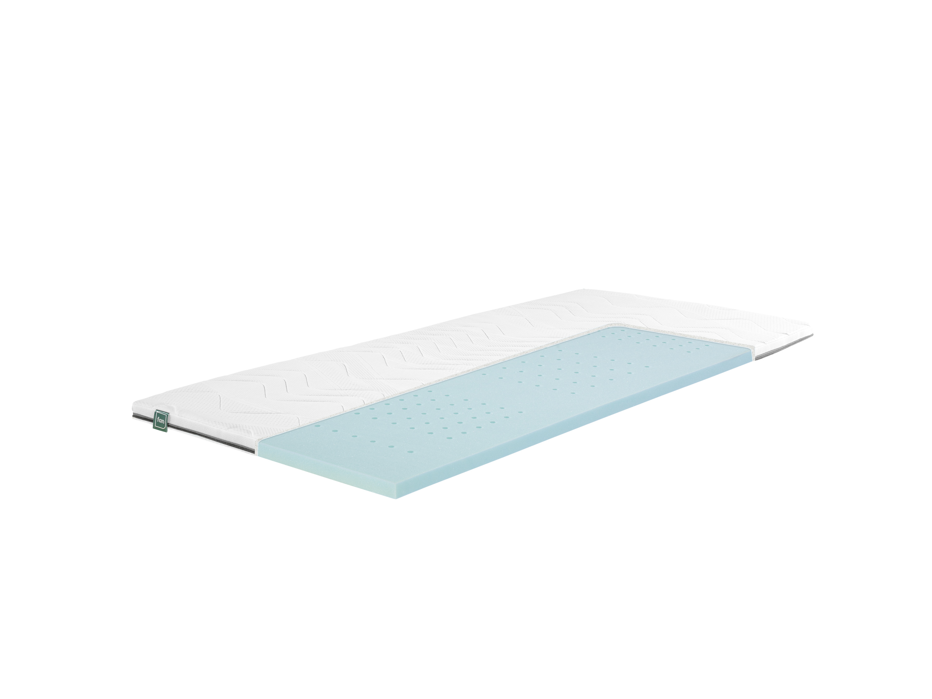 7-strefowy topper z pianki hybrydowej, fan Flex Side Clima (H2, 120 x 200 cm)