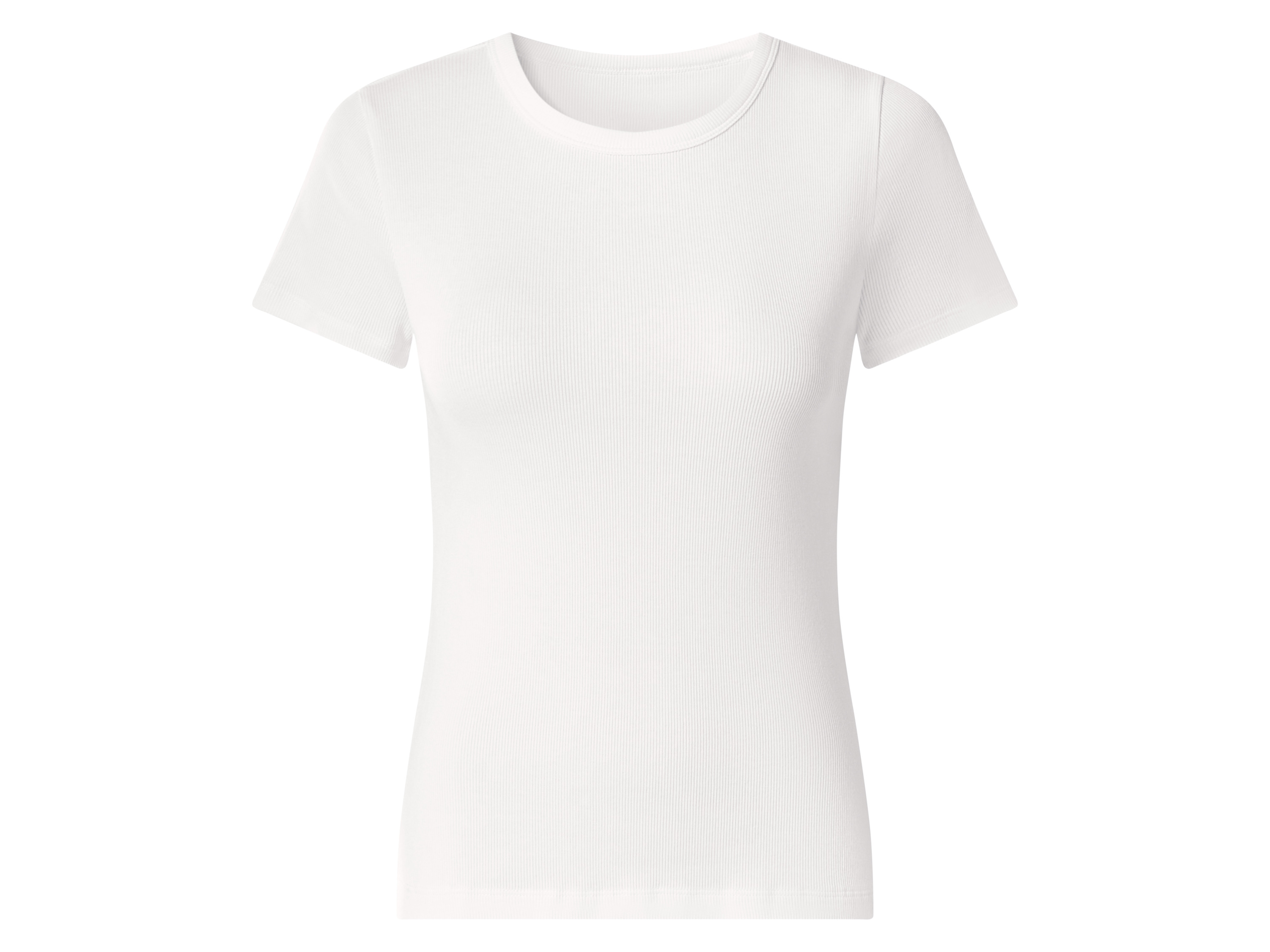 ESMARA® T-shirt prążkowany damski
