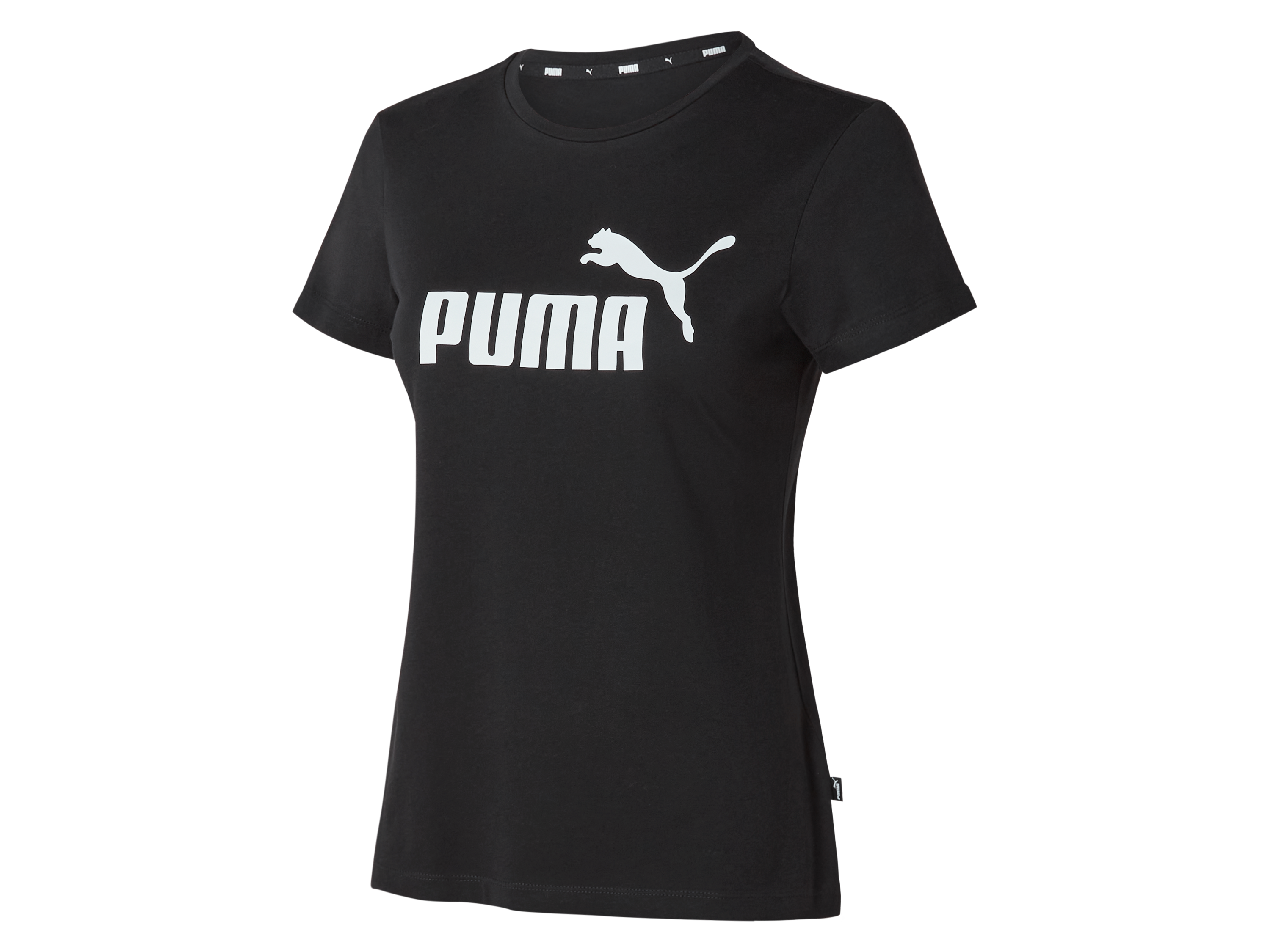 PUMA T-shirt damski z bawełny (Czarny, M)