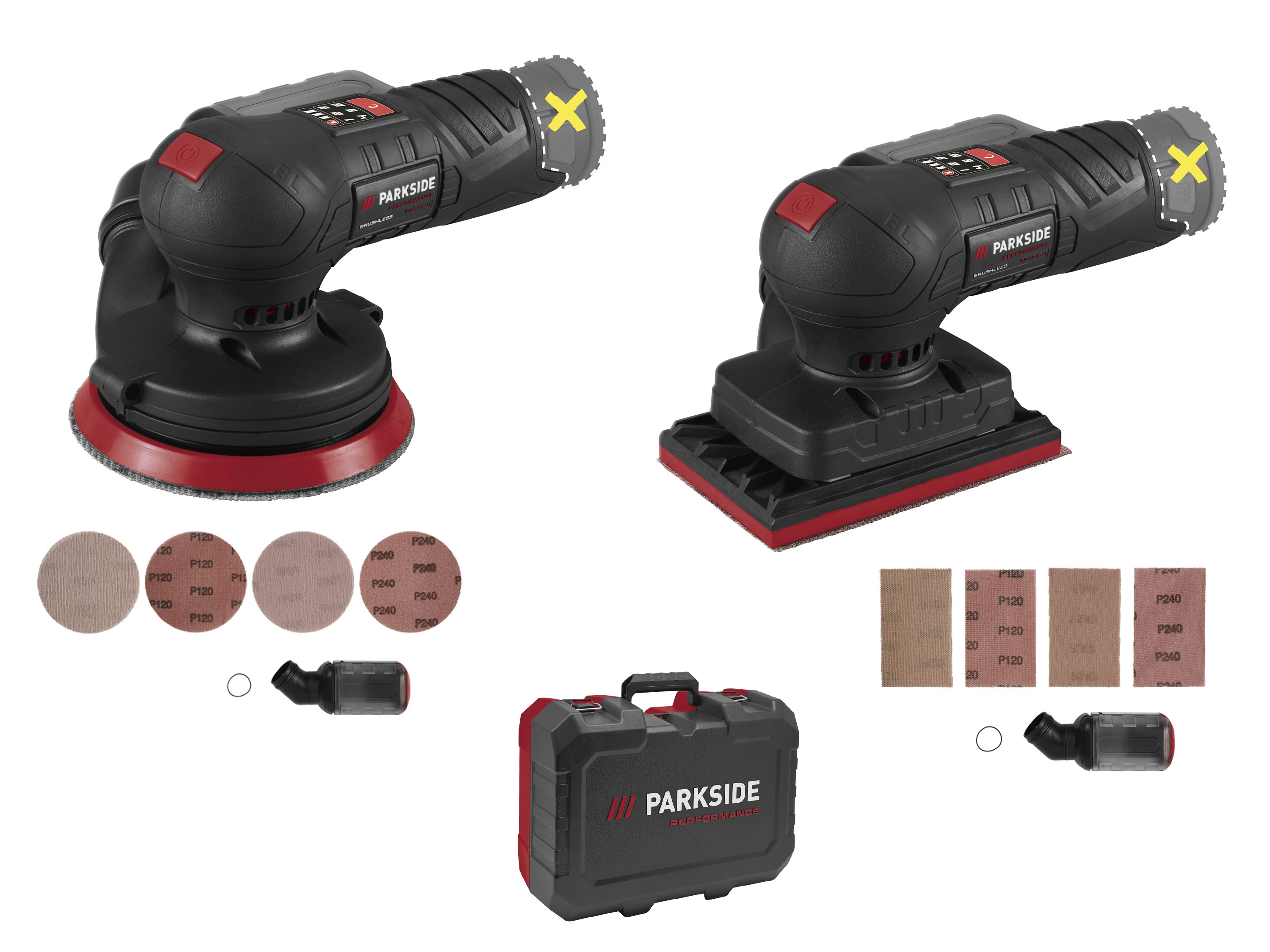 PARKSIDE PERFORMANCE® Akumulatorowa szlifierka mimośrodowa 12 V PAESP 12-Li A2 / oscylacyjna PASSP 12-Li A2 (bez akumulatora – bez ładowarki)