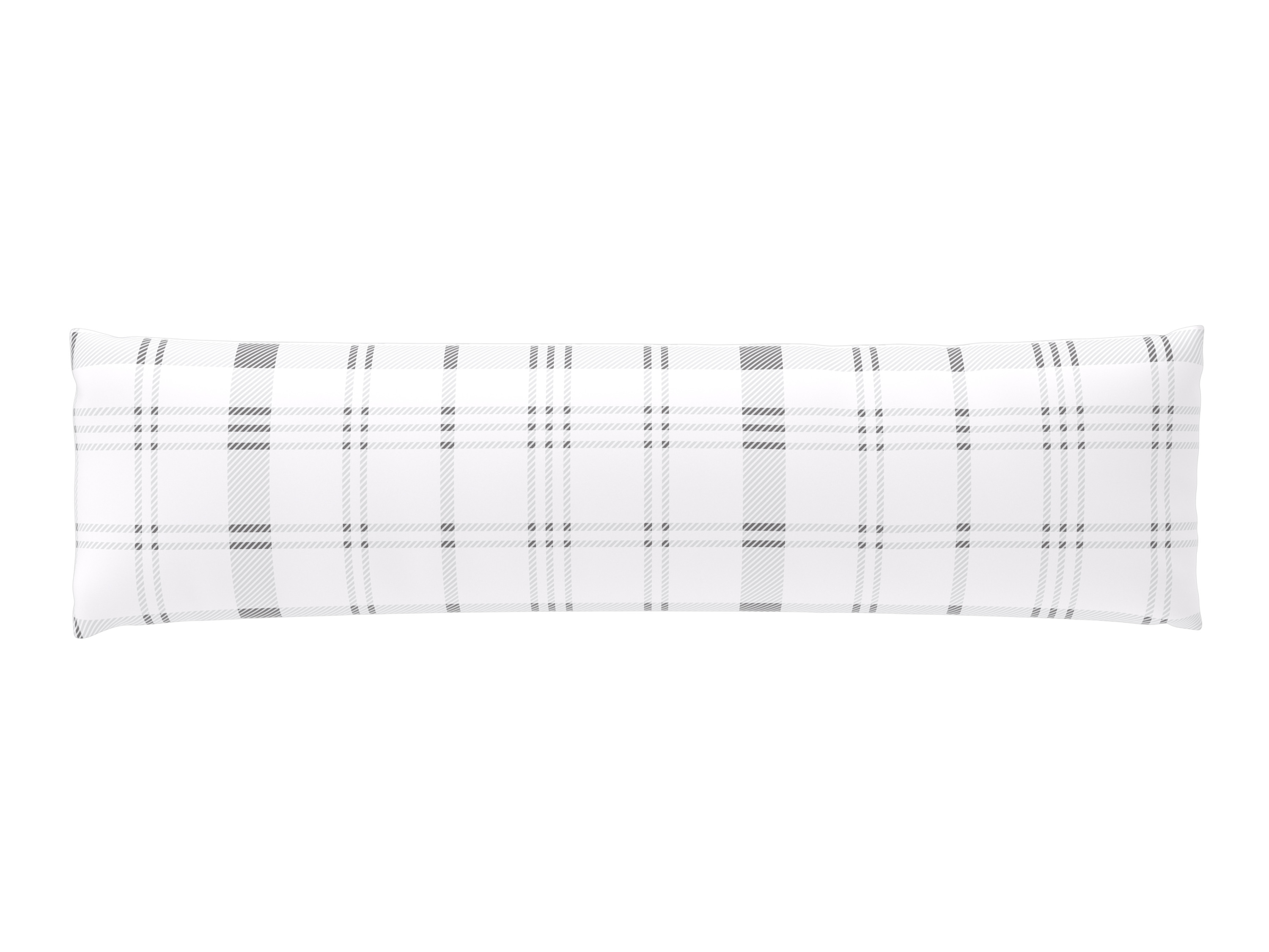 LIVARNO® Poszewka na poduszkę dla osób śpiących na boku  lub Dwustronna poszewka z delikatnej flaneli, 45 x 145 (W kratkę)