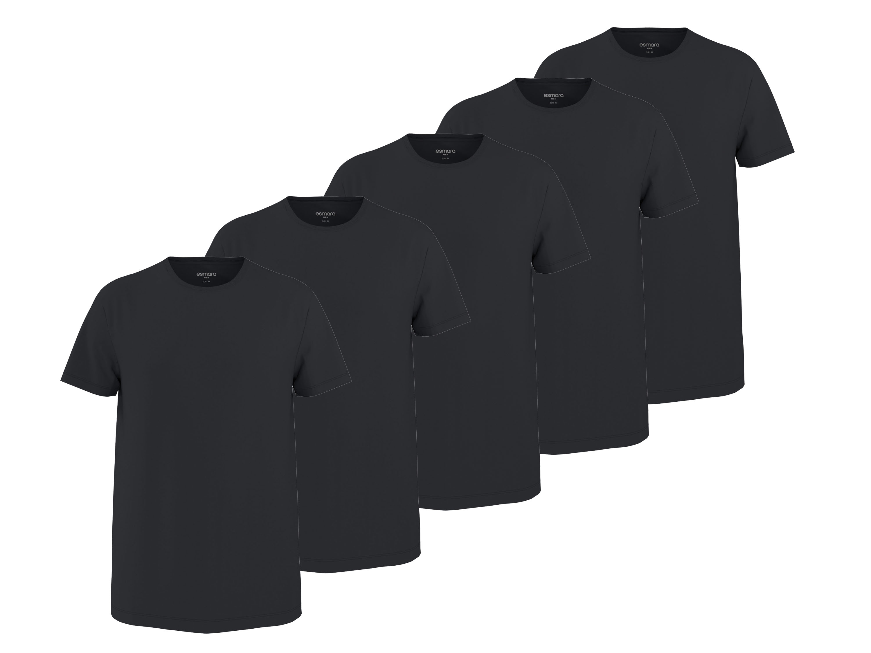 ESMARA MEN T-shirt męski, 5 sztuk 