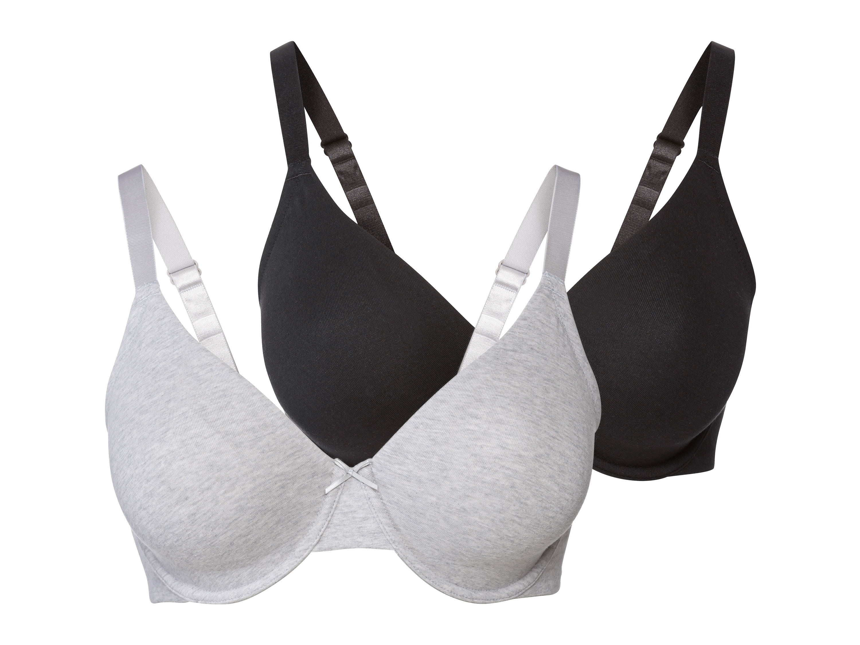 ESMARA® Biustonosz damski z fiszbinami, 2 sztuki 