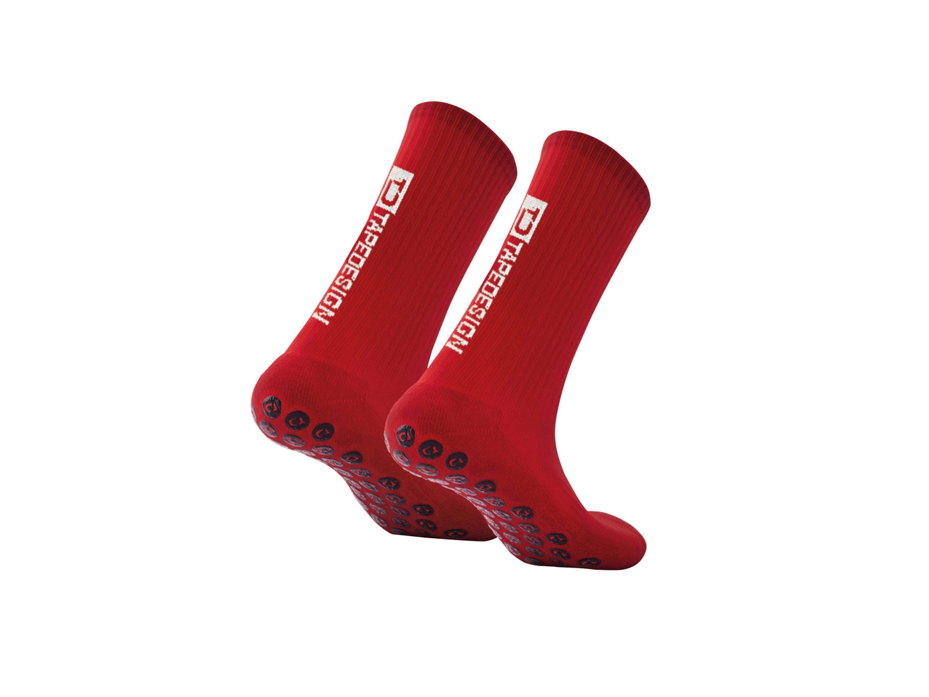 TAPEDESIGN Skarpety antypoślizgowe Multisport, rozmiar uniwersalny (Czerwony)