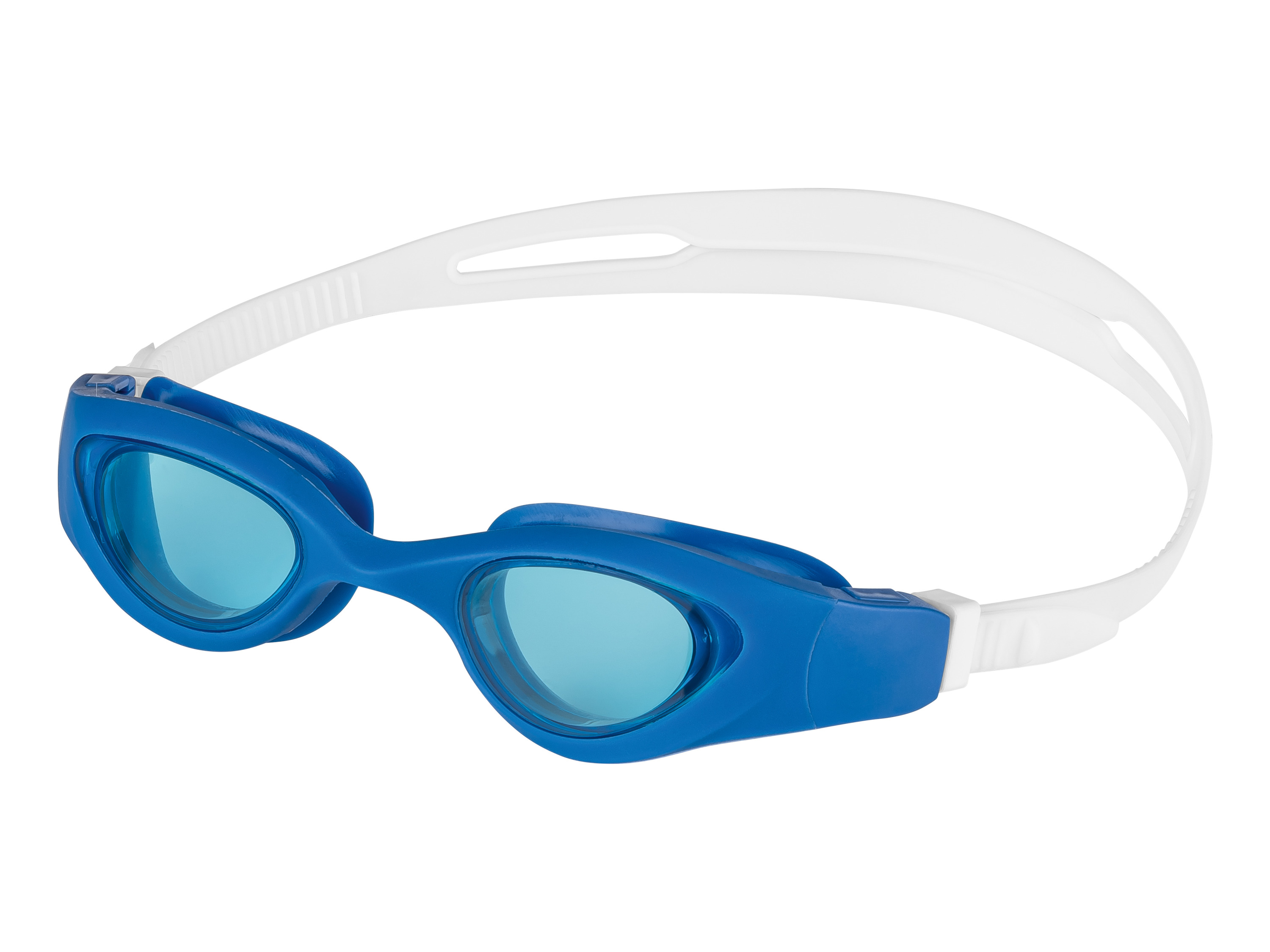 CRIVIT okulary pływackie (Niebieski/ biały, S/M)