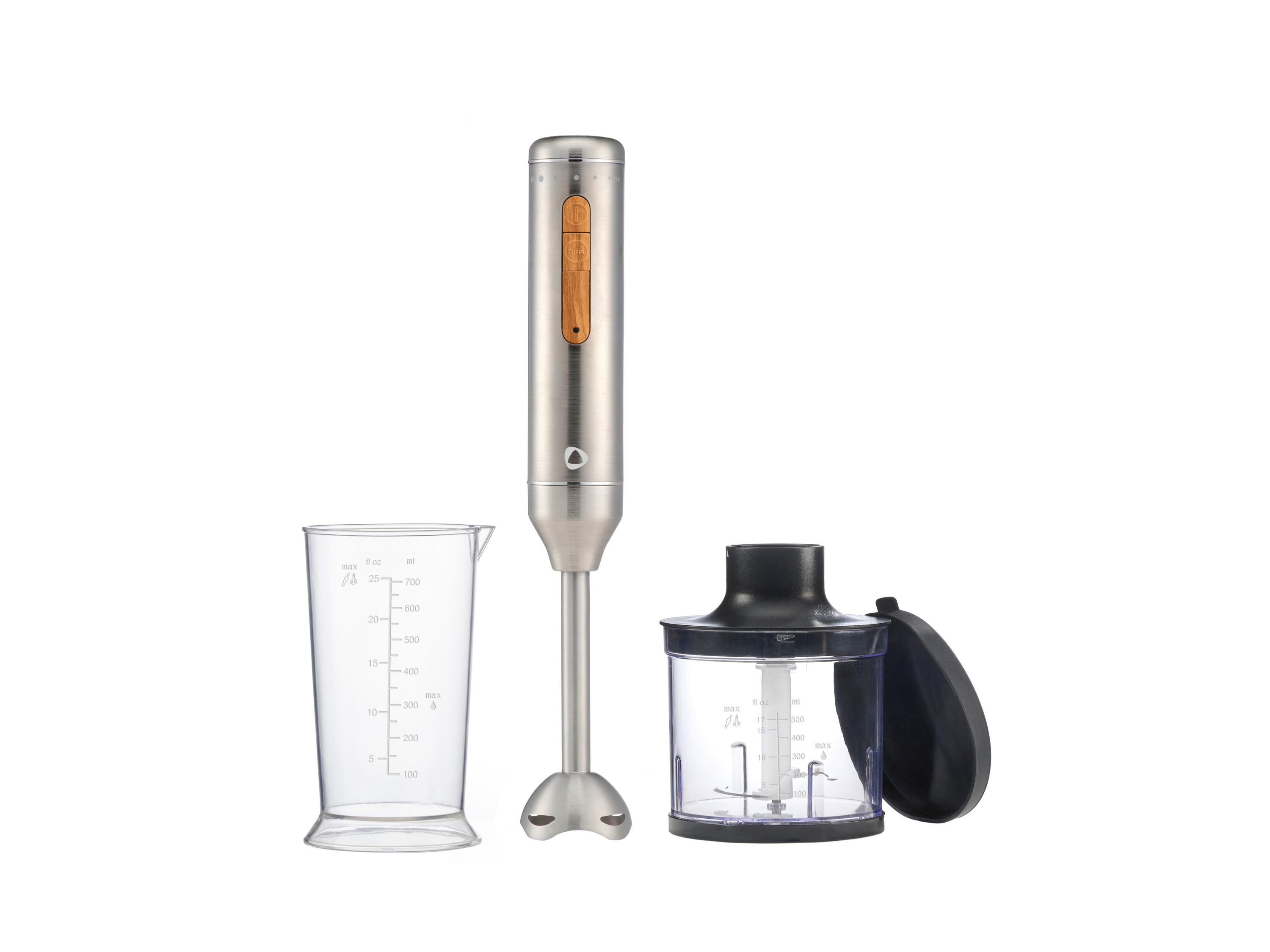 SILVERCREST® Blender ręczny z rozdrabniaczem, 600 W (Stal szlachetna)