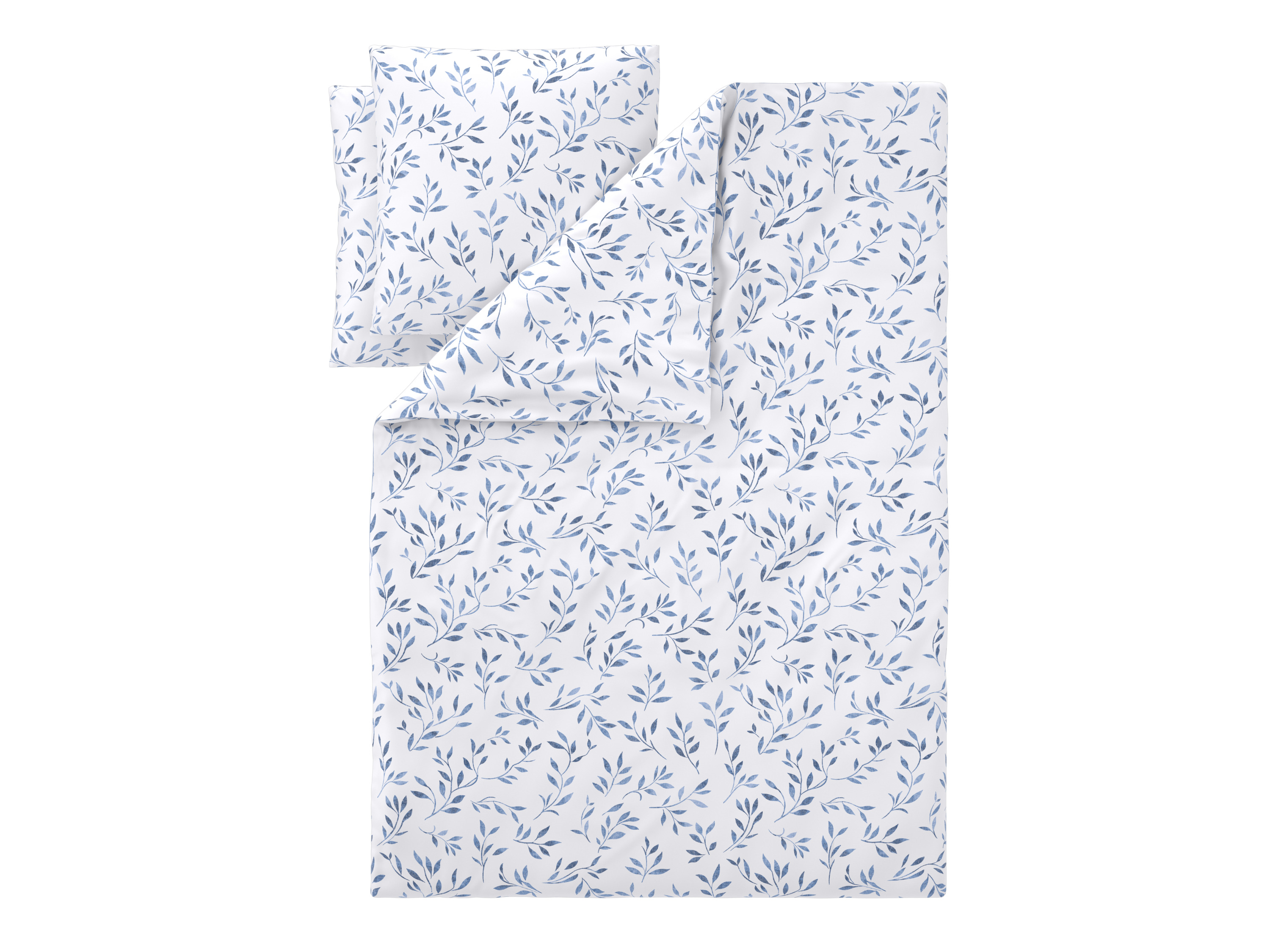 LIVARNO® Pościel z bawełny renforcé, 160 x 200 cm (Liście)