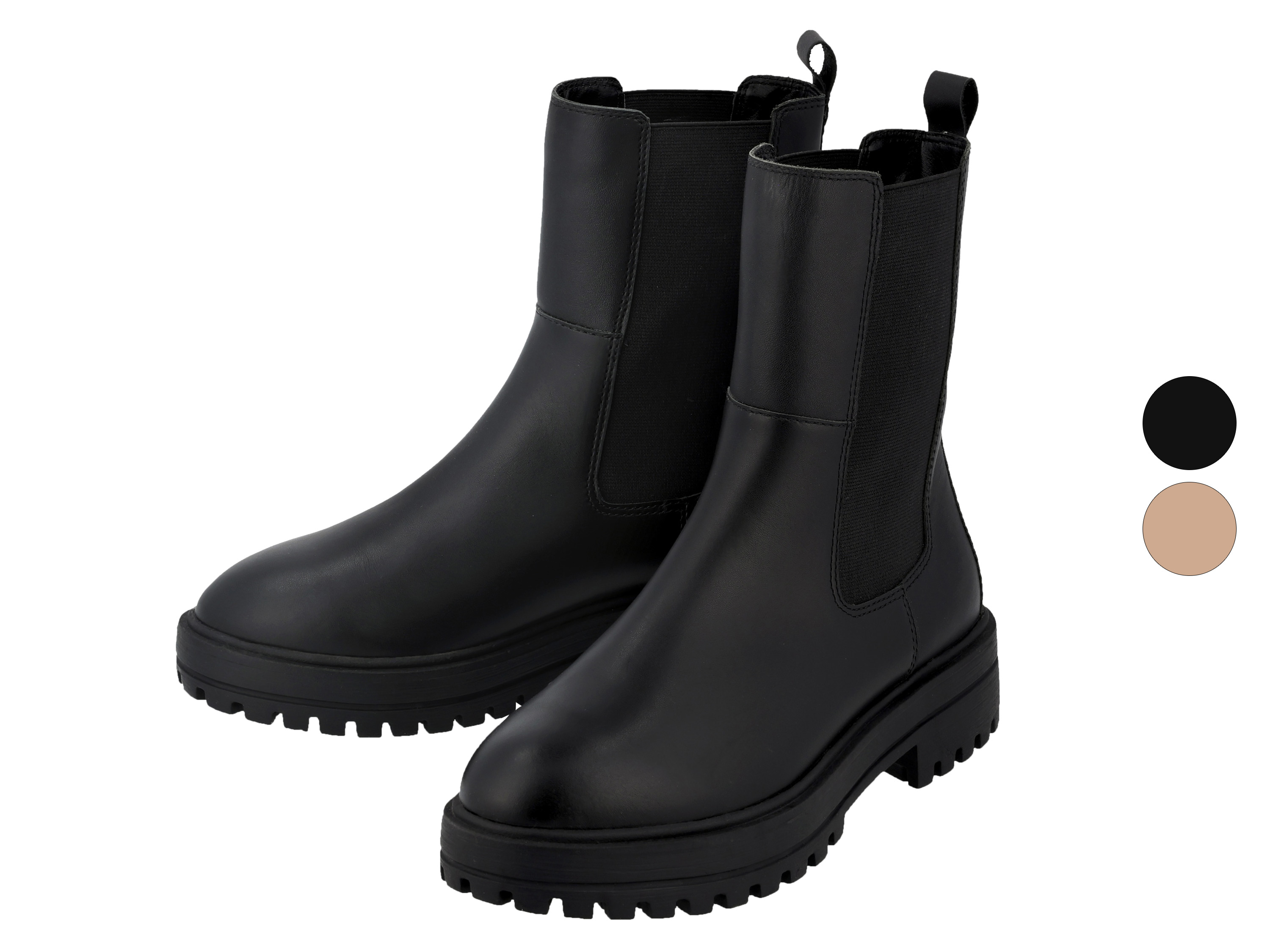 ESMARA® Botki damskie skórzane