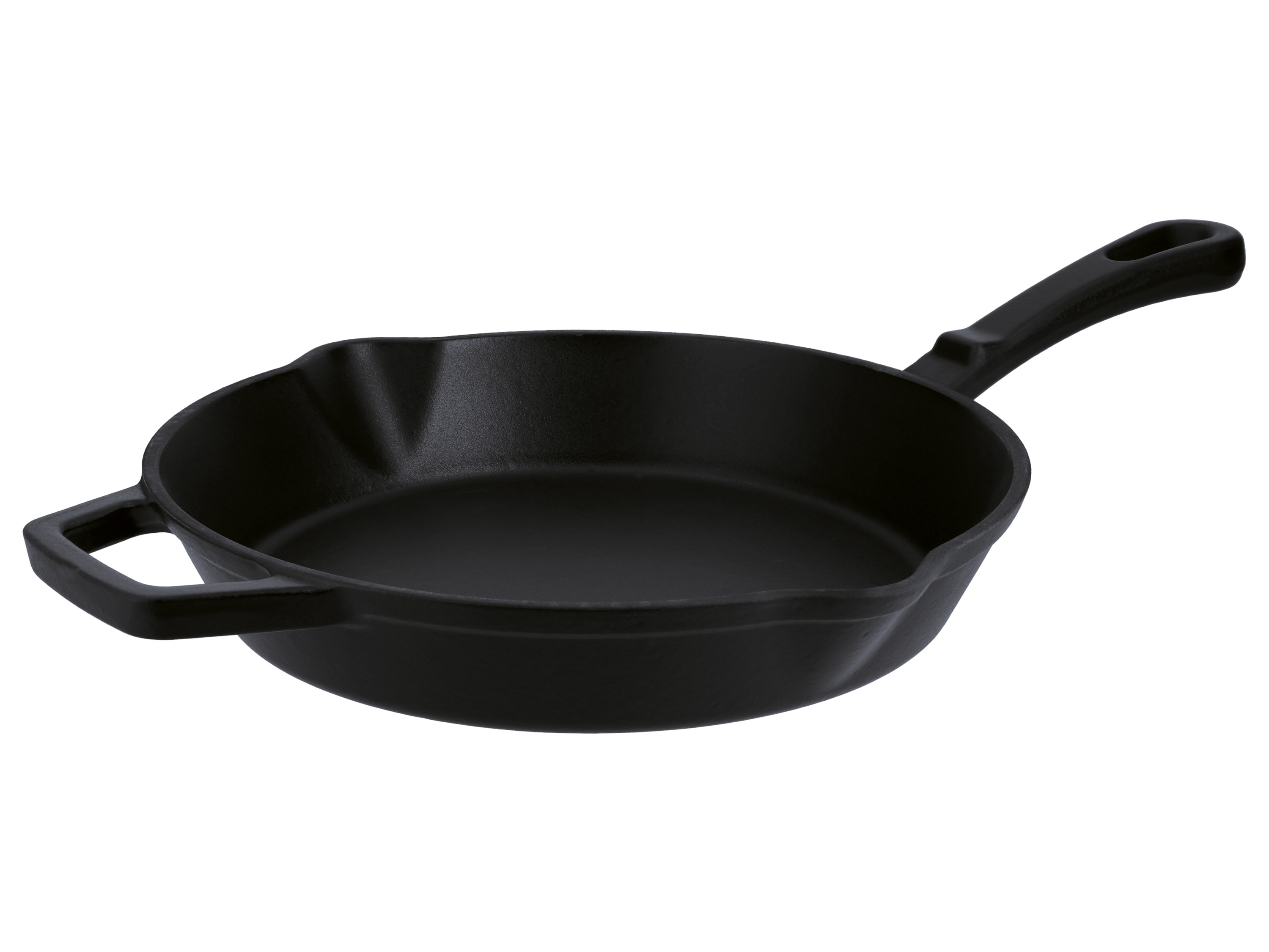 SILVERCREST® Żeliwna patelnia grillowa lub Żeliwna patelnia  (Okrągły, Czarny)