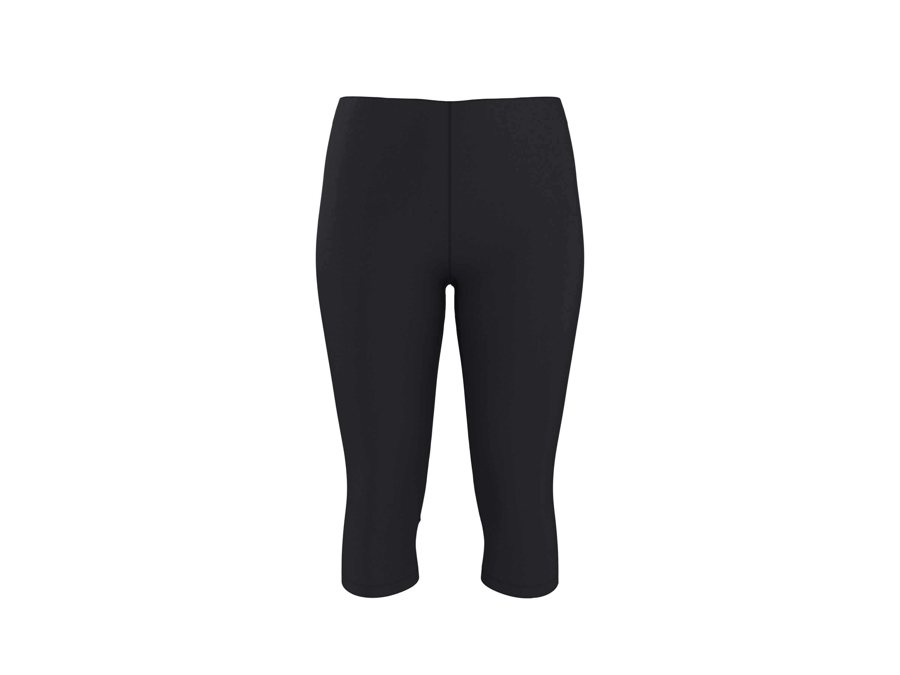 ESMARA® Legginsy capri damskie (Czarny, L (44-46))