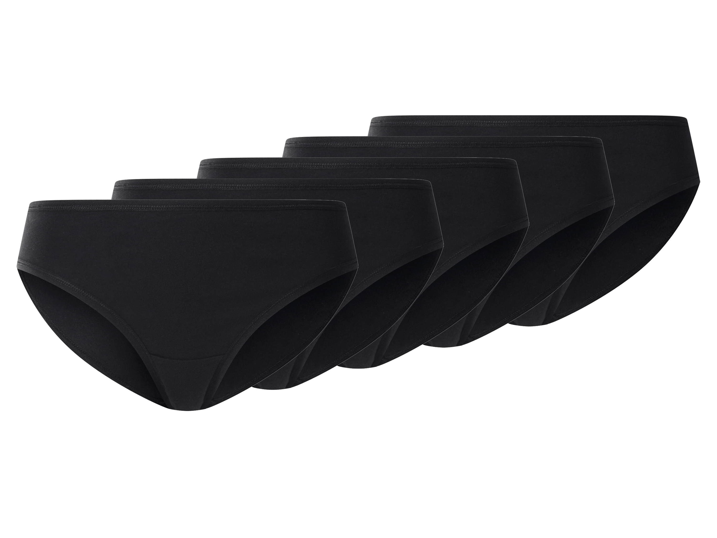 ESMARA® Figi damskie z bawełną, 5 par 