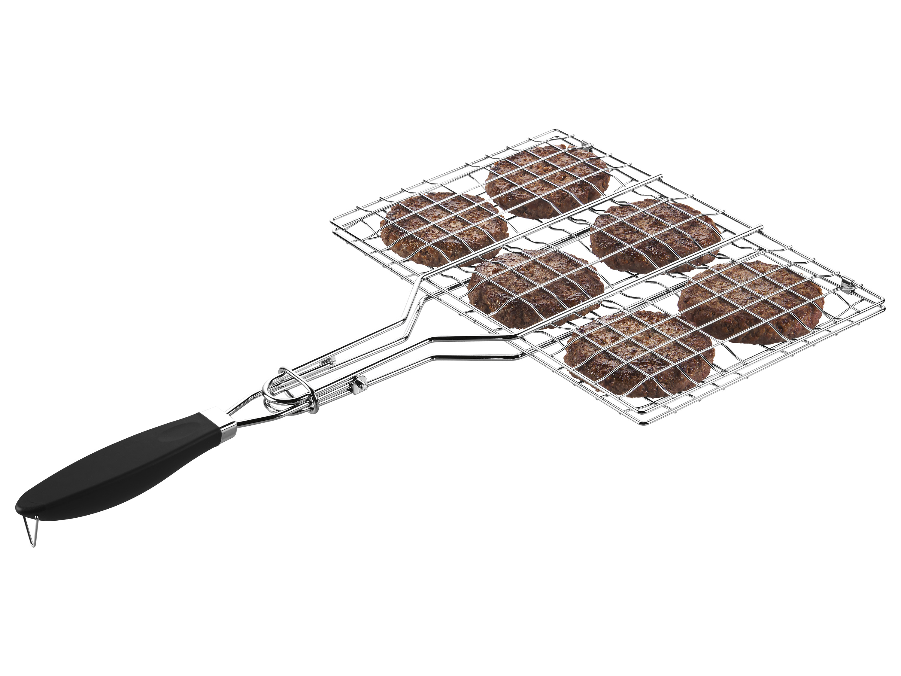GRILLMEISTER Ruszt do grilla ze stali szlachetnej (Ruszt do grilla do hamburgerów)