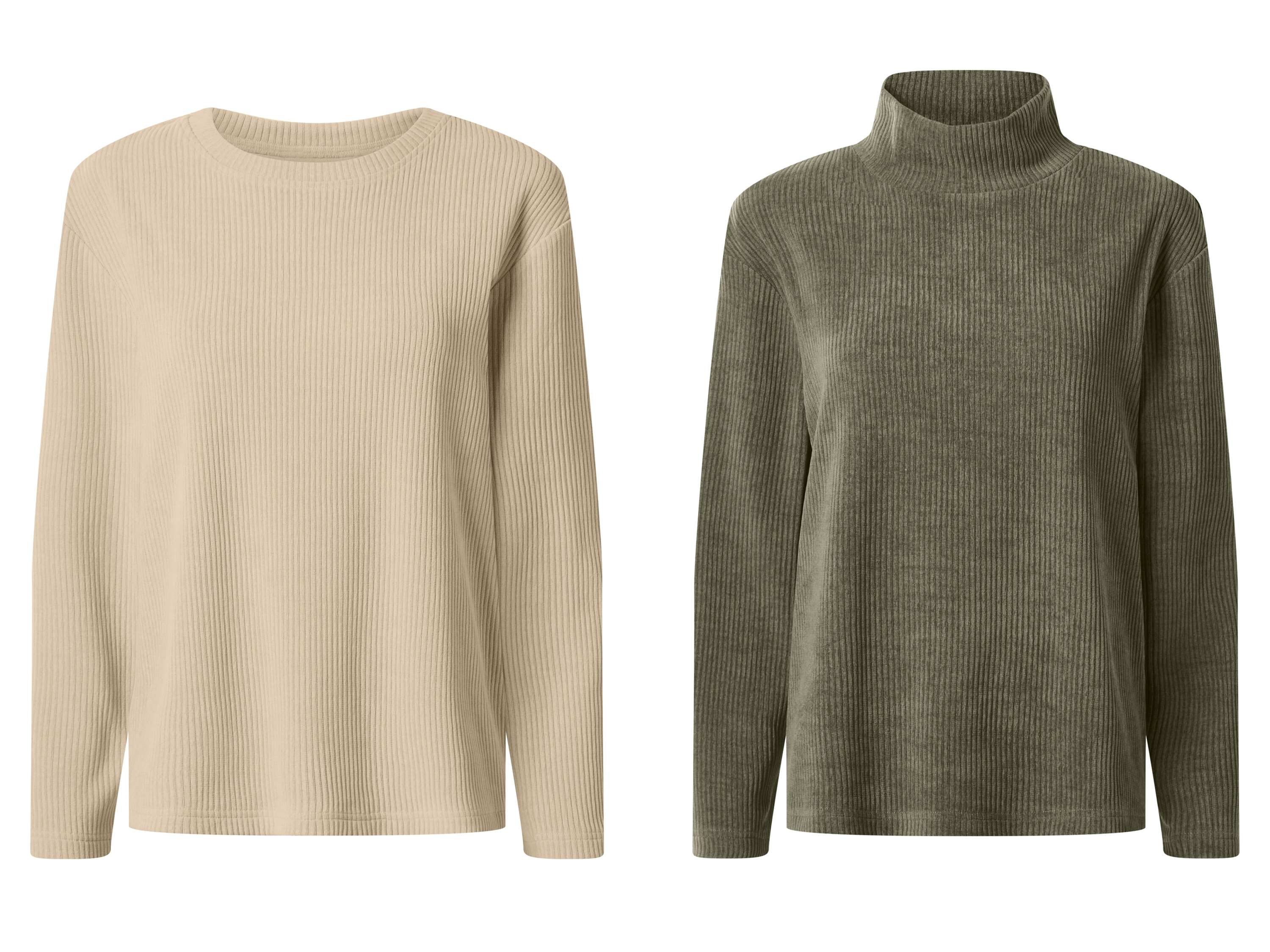 ESMARA® Sweter damski o wyglądzie sztruksu