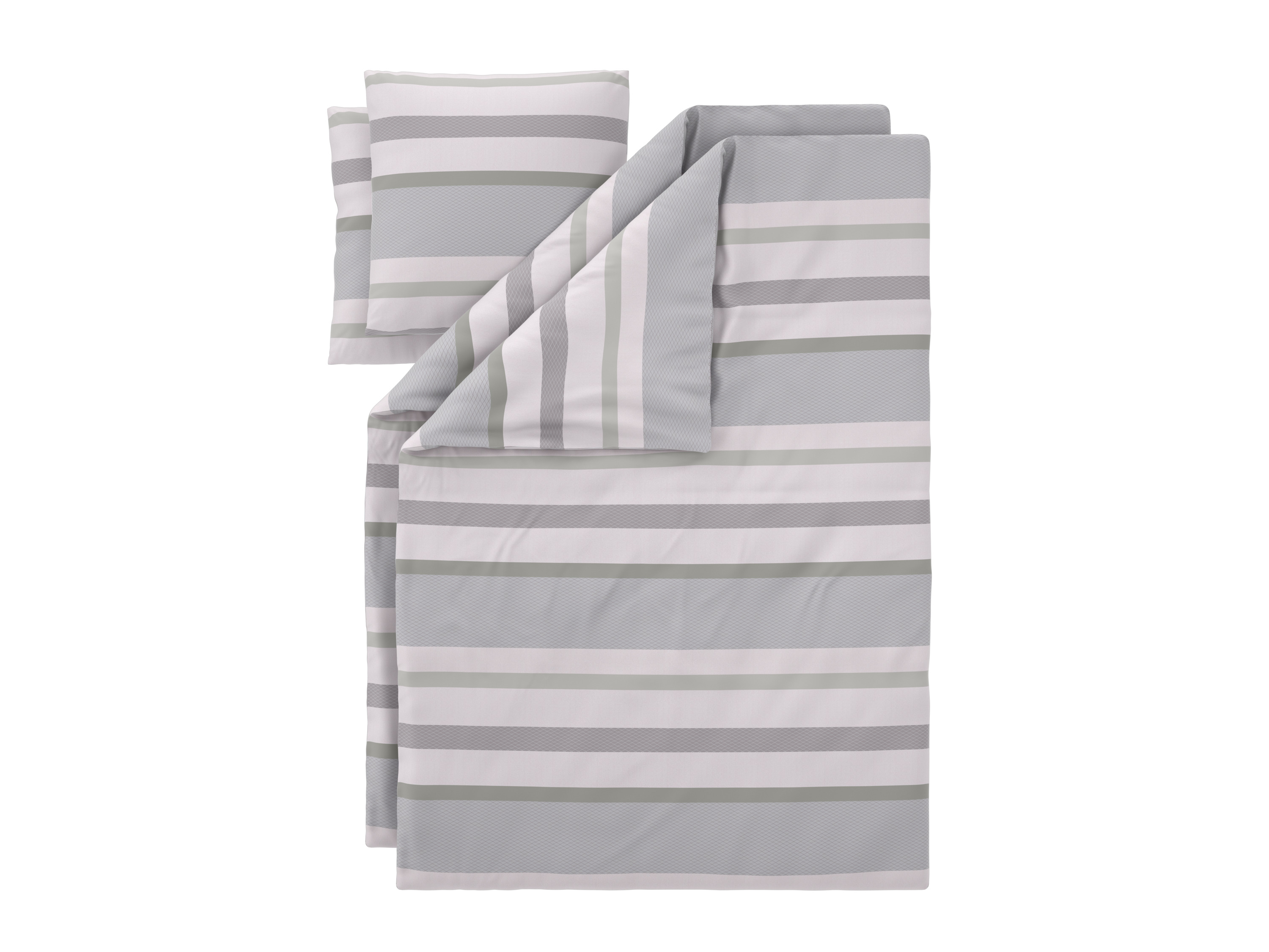 LIVARNO® Komplet 2 pościeli renforcé, 140 x 200 cm (W paski)
