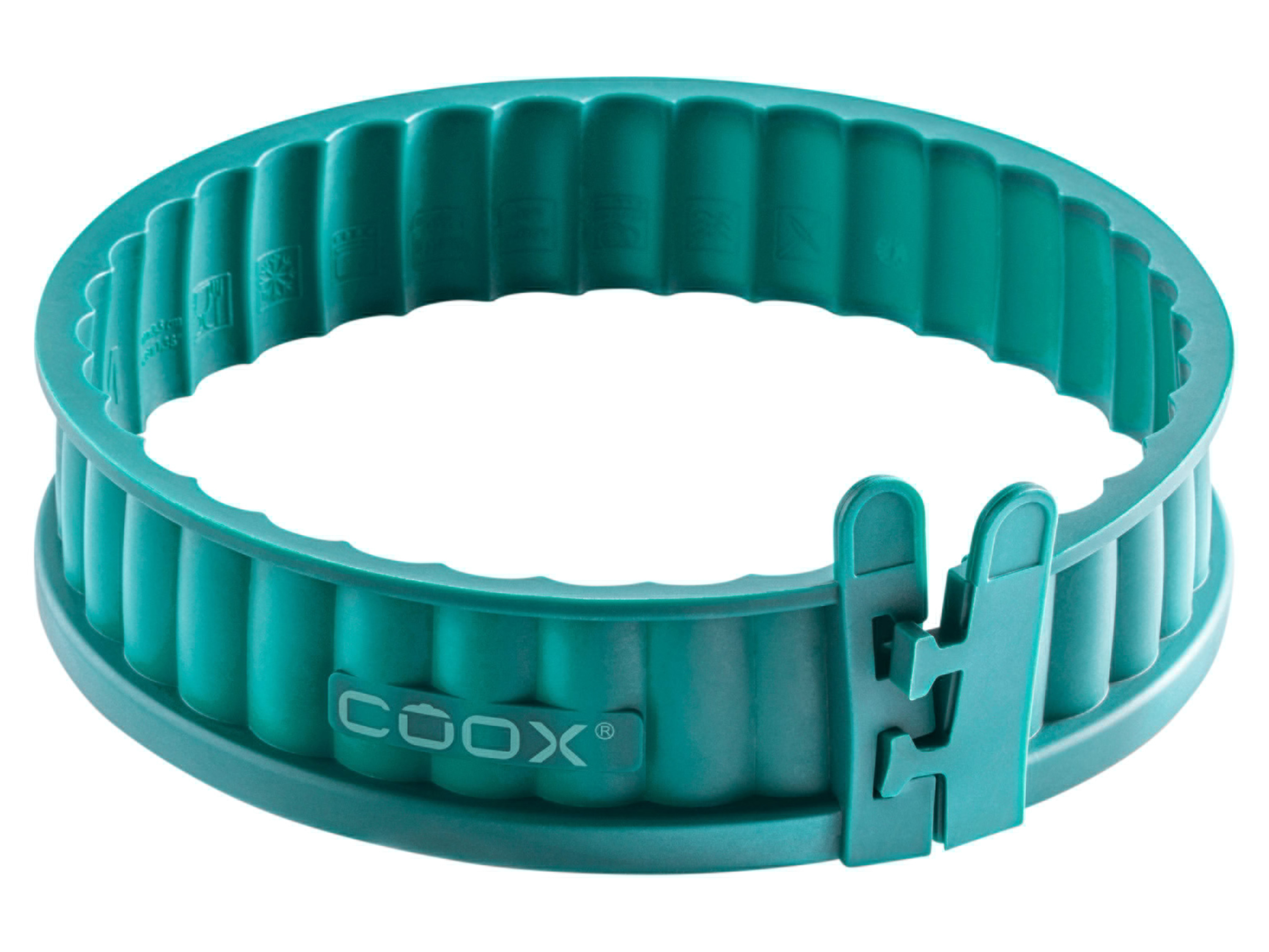 COOX Forma do quiche ze szklanym dnem, Ø 18 cm (Zielona)
