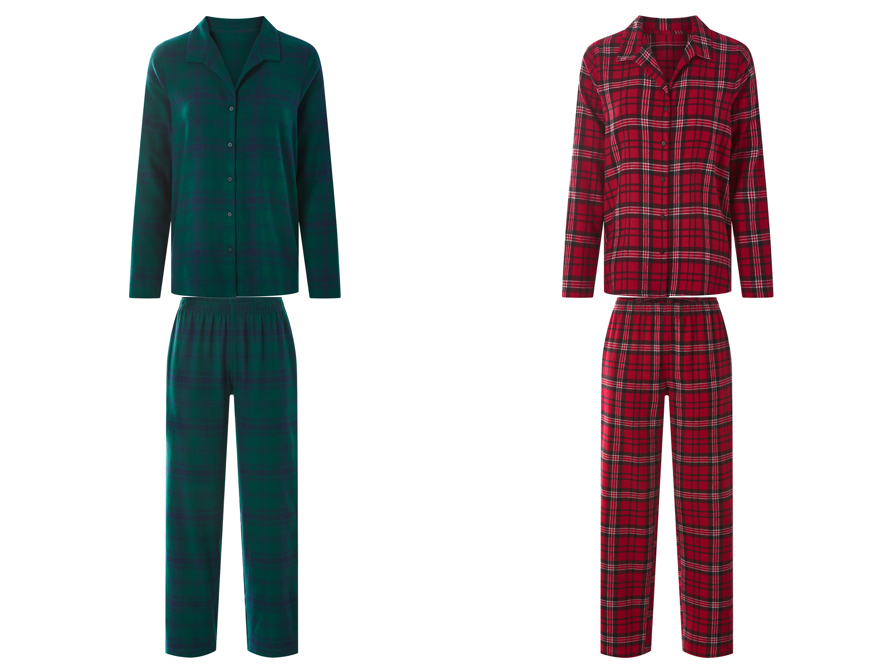 ESMARA® Piżama damska flanelowa