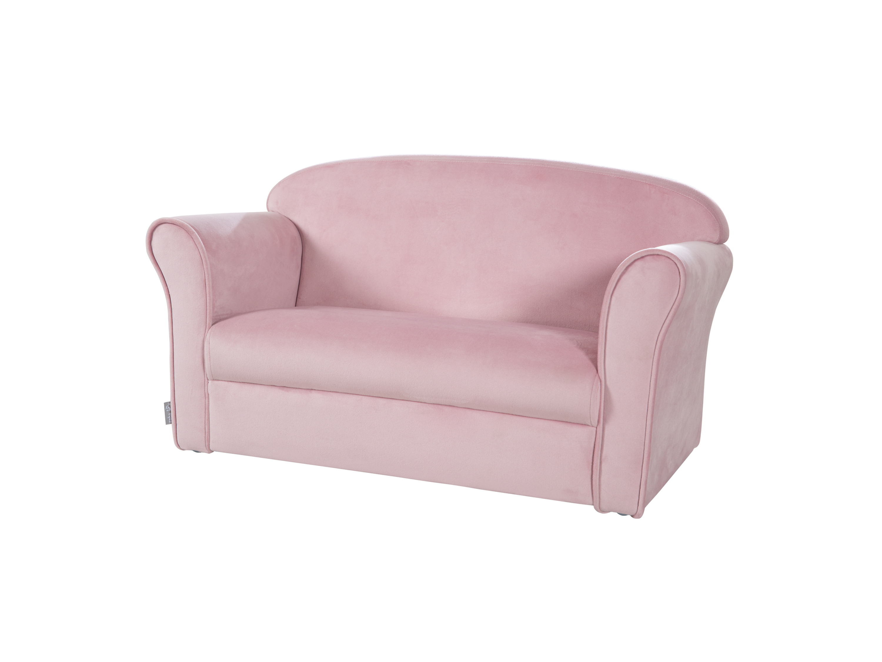 ROBA Sofa dziecięca, 2-osobowa (z podłokietnikiem, Mauve)