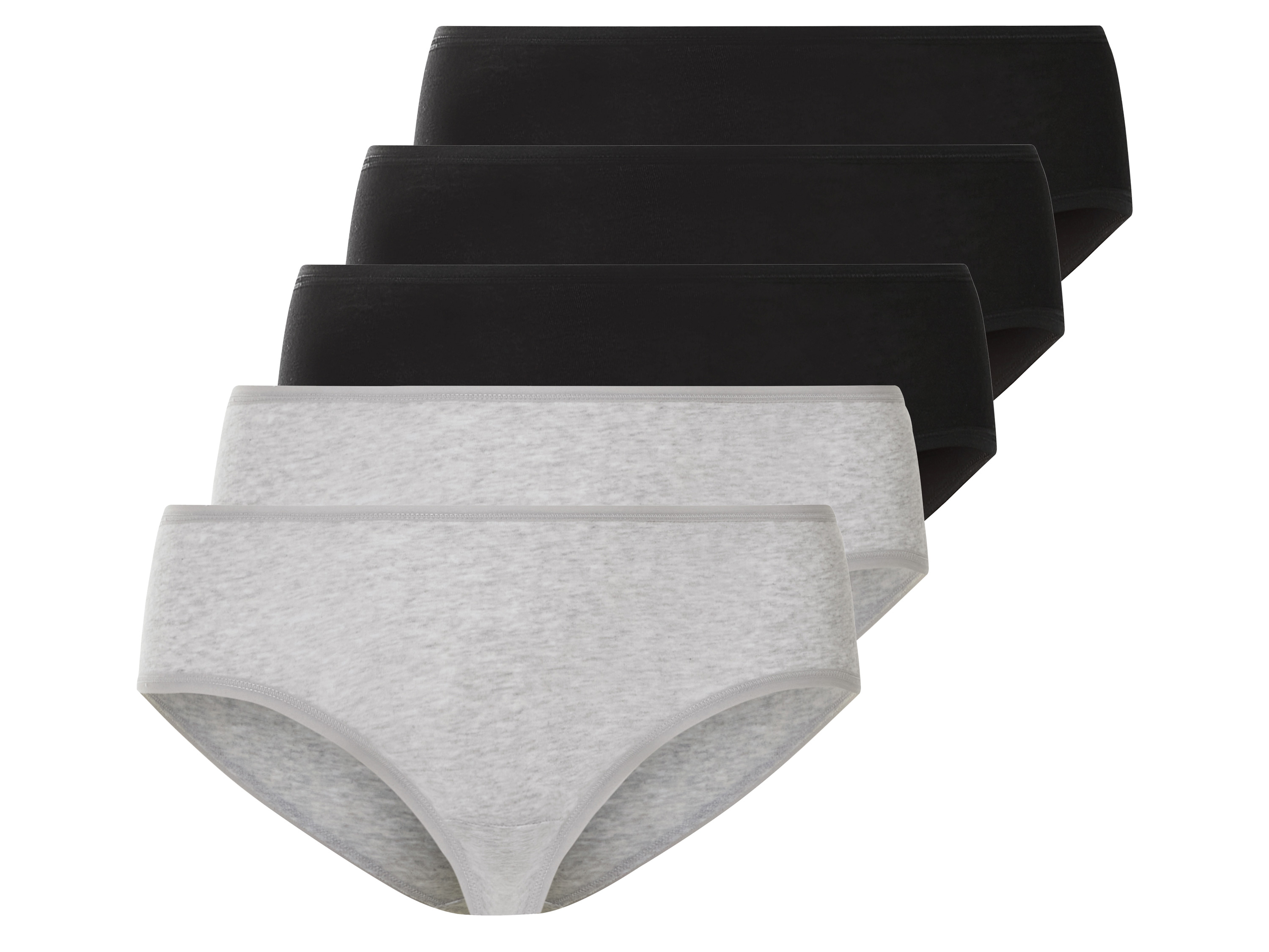 ESMARA® Figi damskie z bawełną, 5 pary 