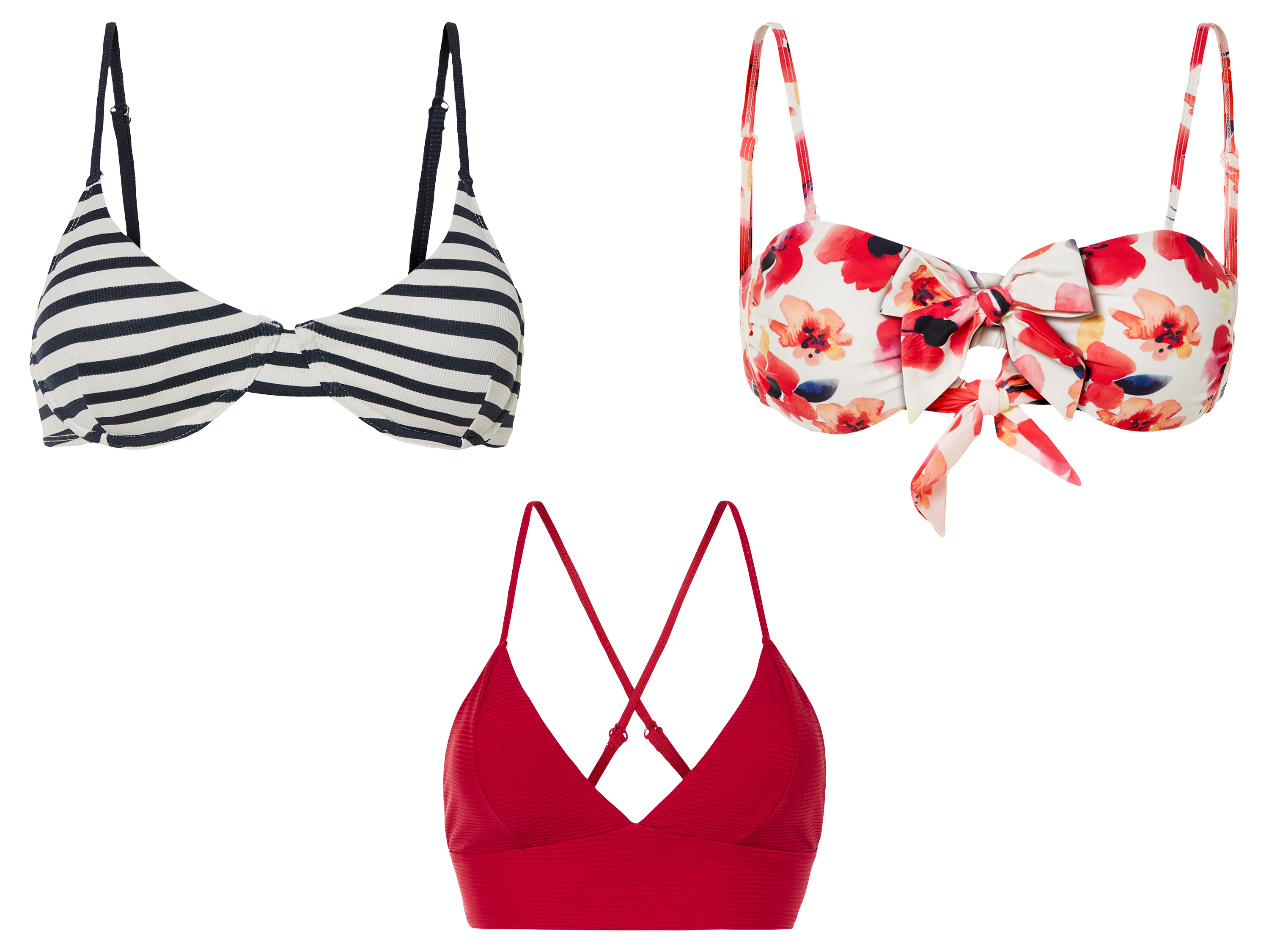 ESMARA® Góra od bikini z regulowanymi ramiączkami