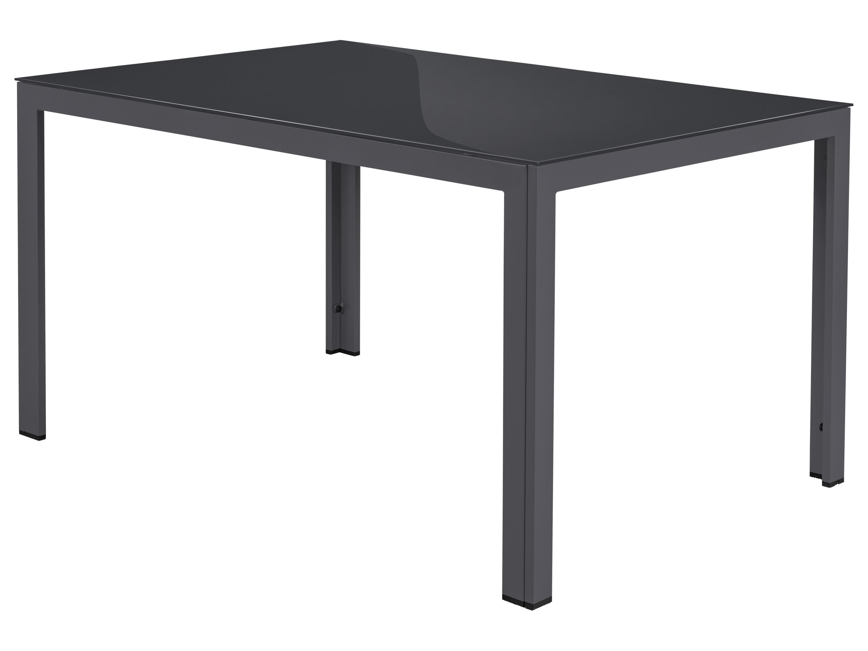 LIVARNO® Aluminiowy stół ogrodowy ze szklanym blatem Houston/Toronto, szary
