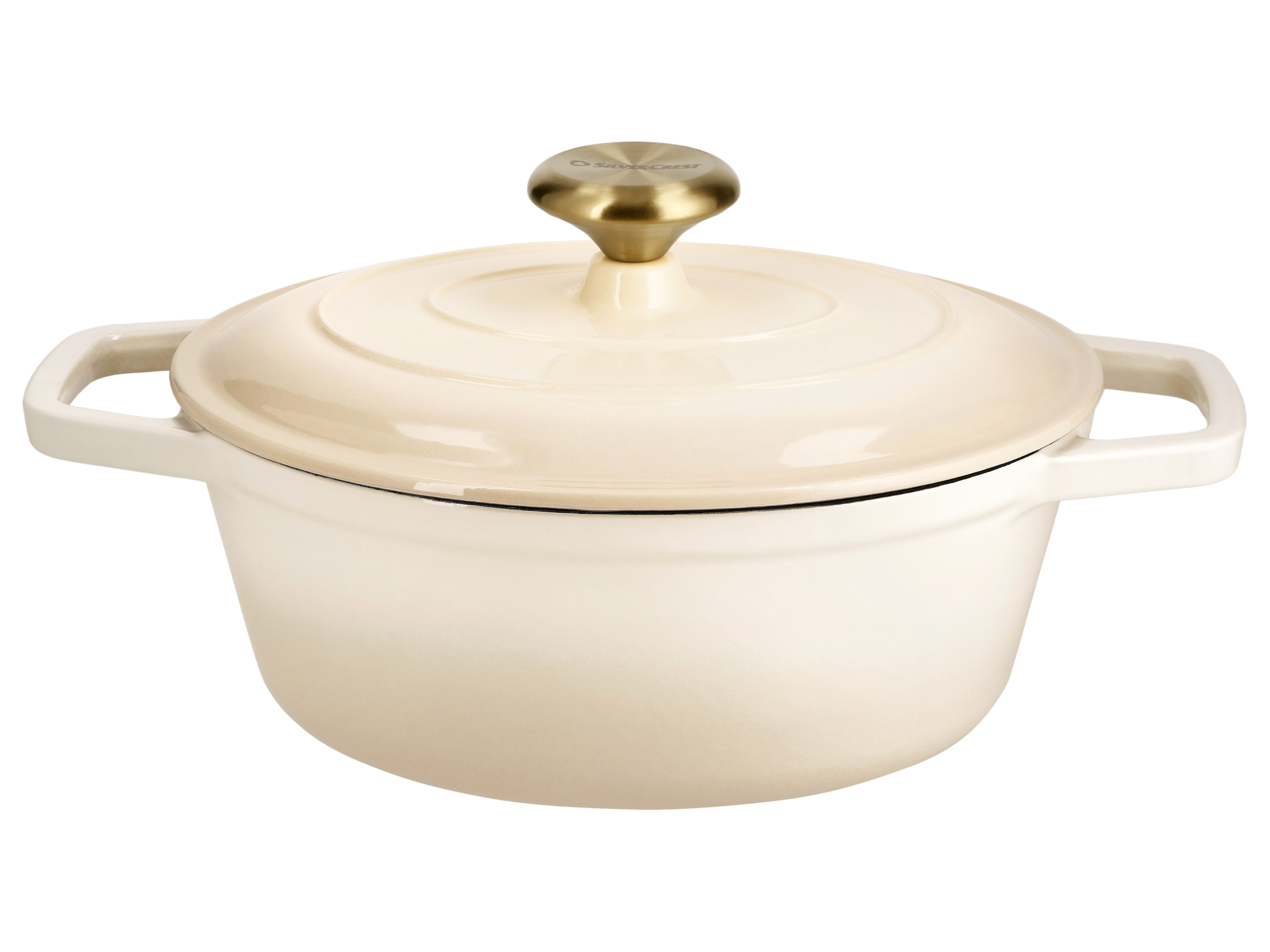 SILVERCREST® Brytfanna żeliwna, Ø 24 cm (Kremowy)