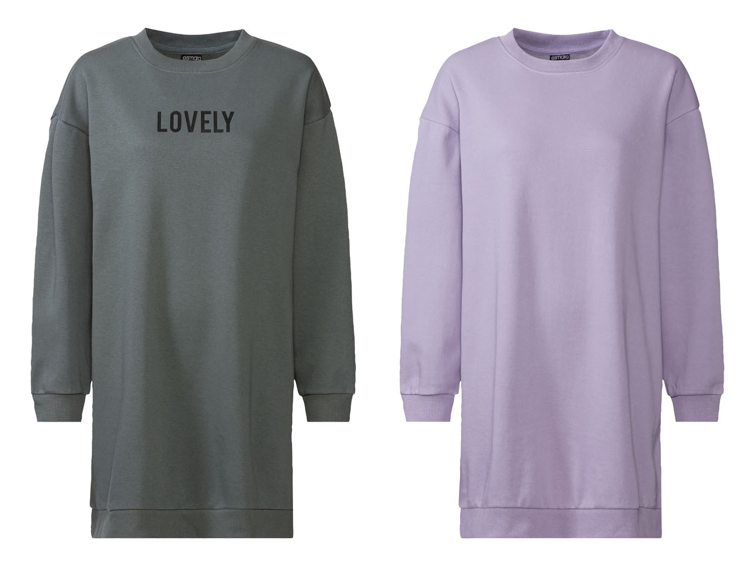 ESMARA® Sukienka dresowa damska	w stylu oversize