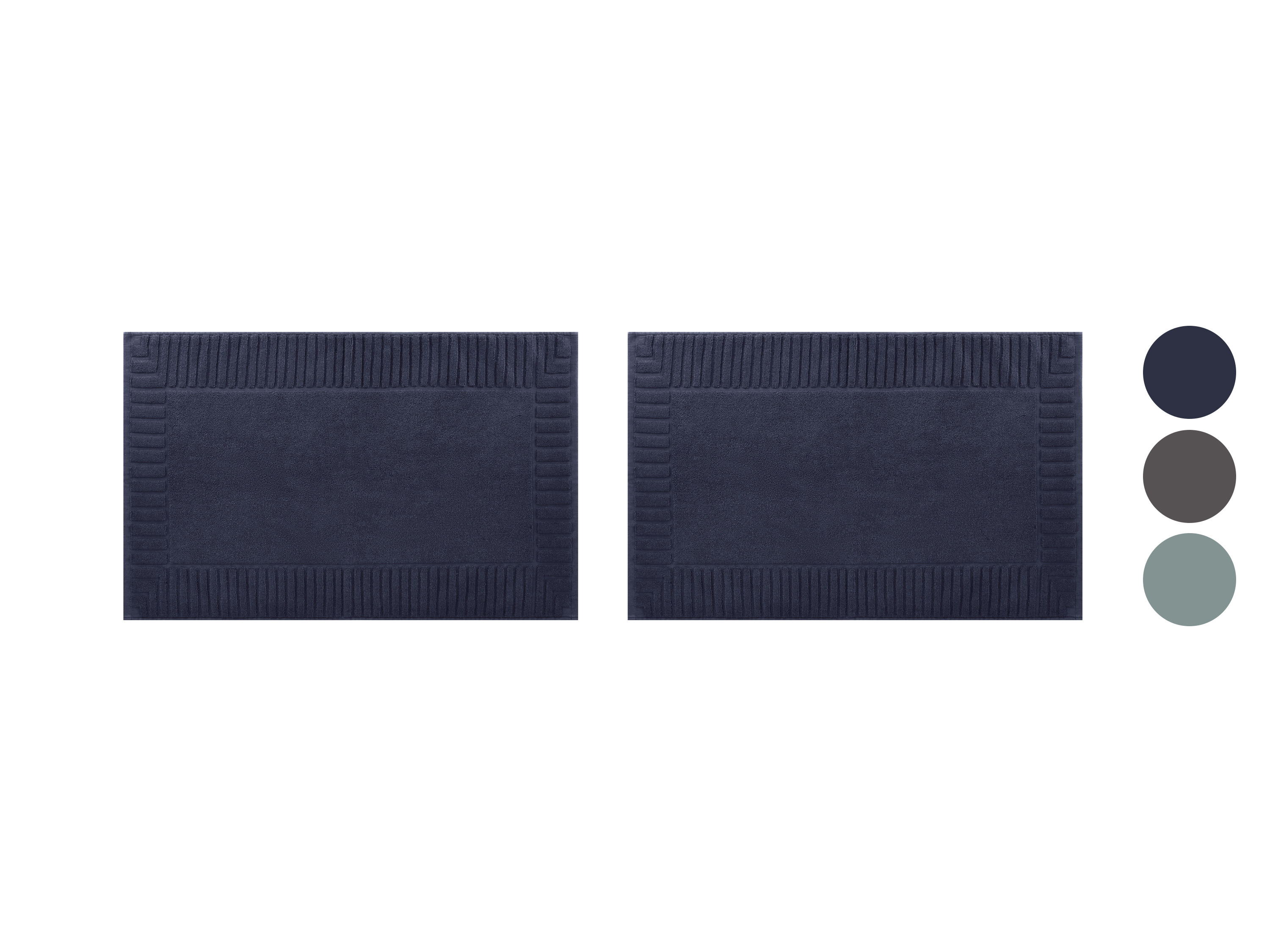 LIVARNO® Dywanik łazienkowy frotte, 2 sztuki