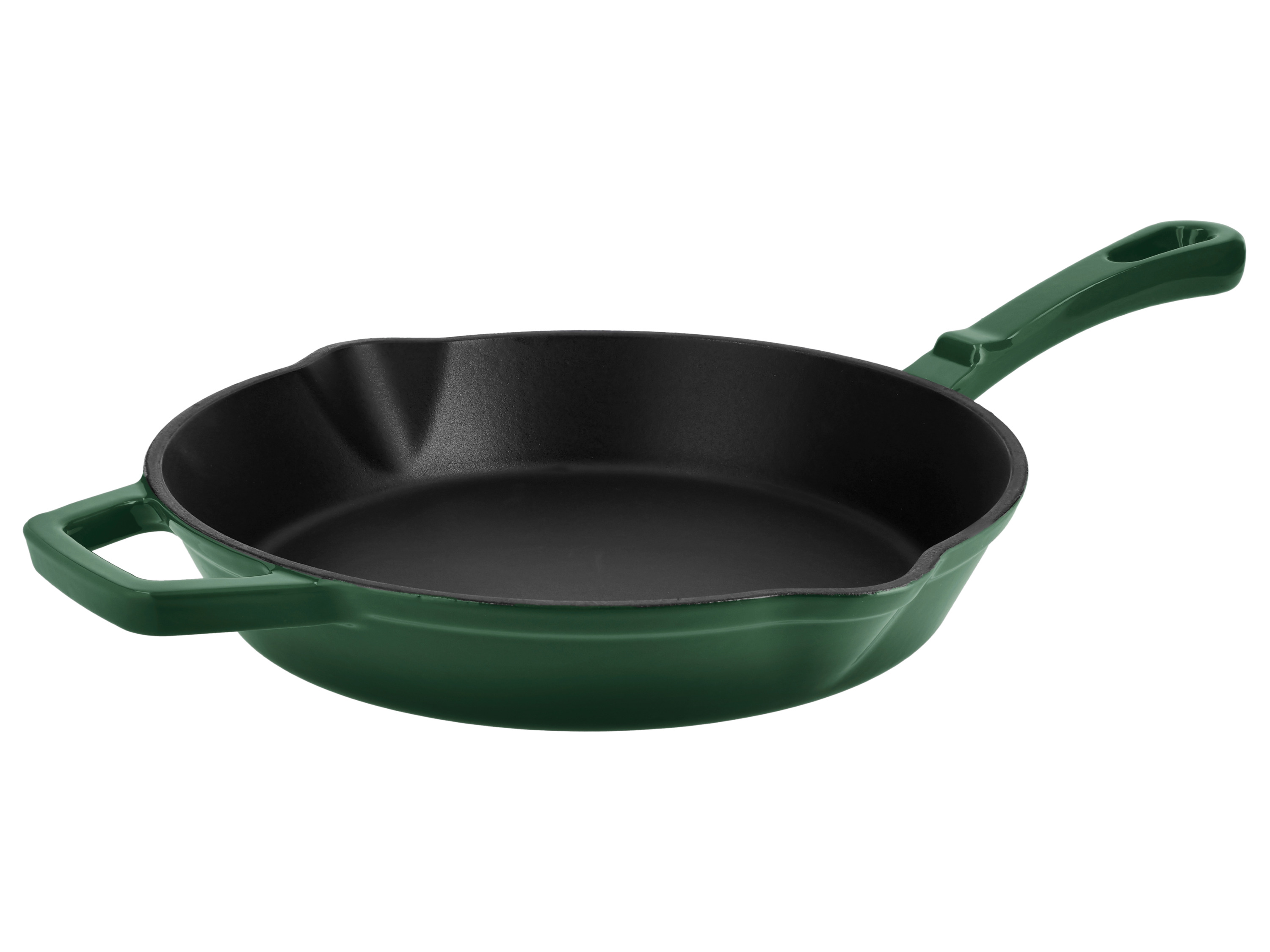 SILVERCREST® Żeliwna patelnia grillowa lub Żeliwna patelnia  (Okrągły, Zielony)
