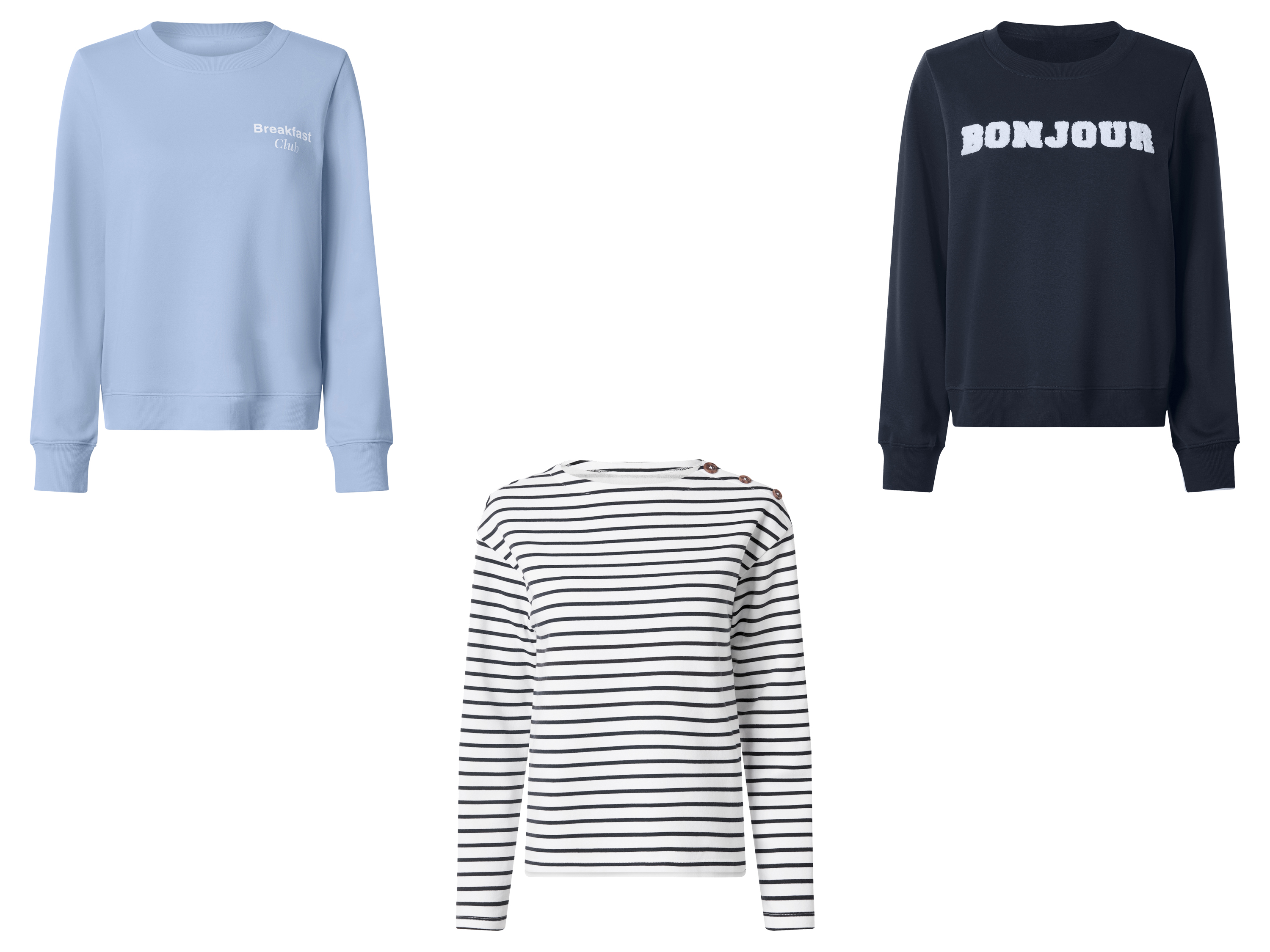 ESMARA® Bluza dresowa damska z bawełną