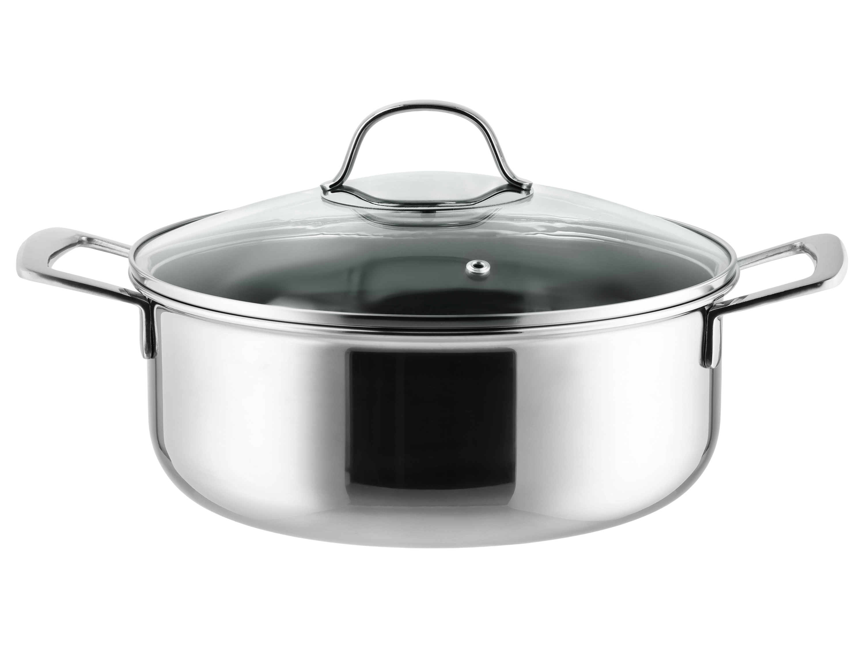 SILVERCREST® Garnek ze stali szlachetnej Premium 3-ply EDS o strukturze plastra miodu, Ø 24 cm