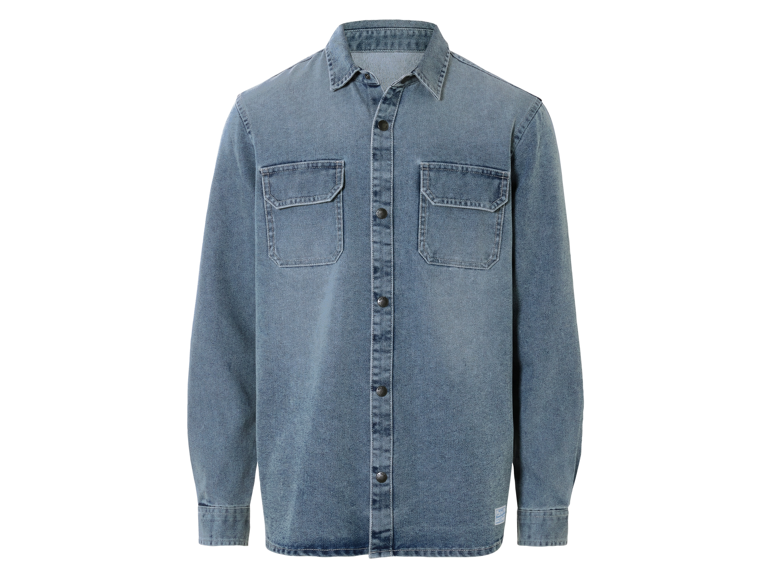 LIVERGY® Męska koszula jeansowa, lekko zmyta