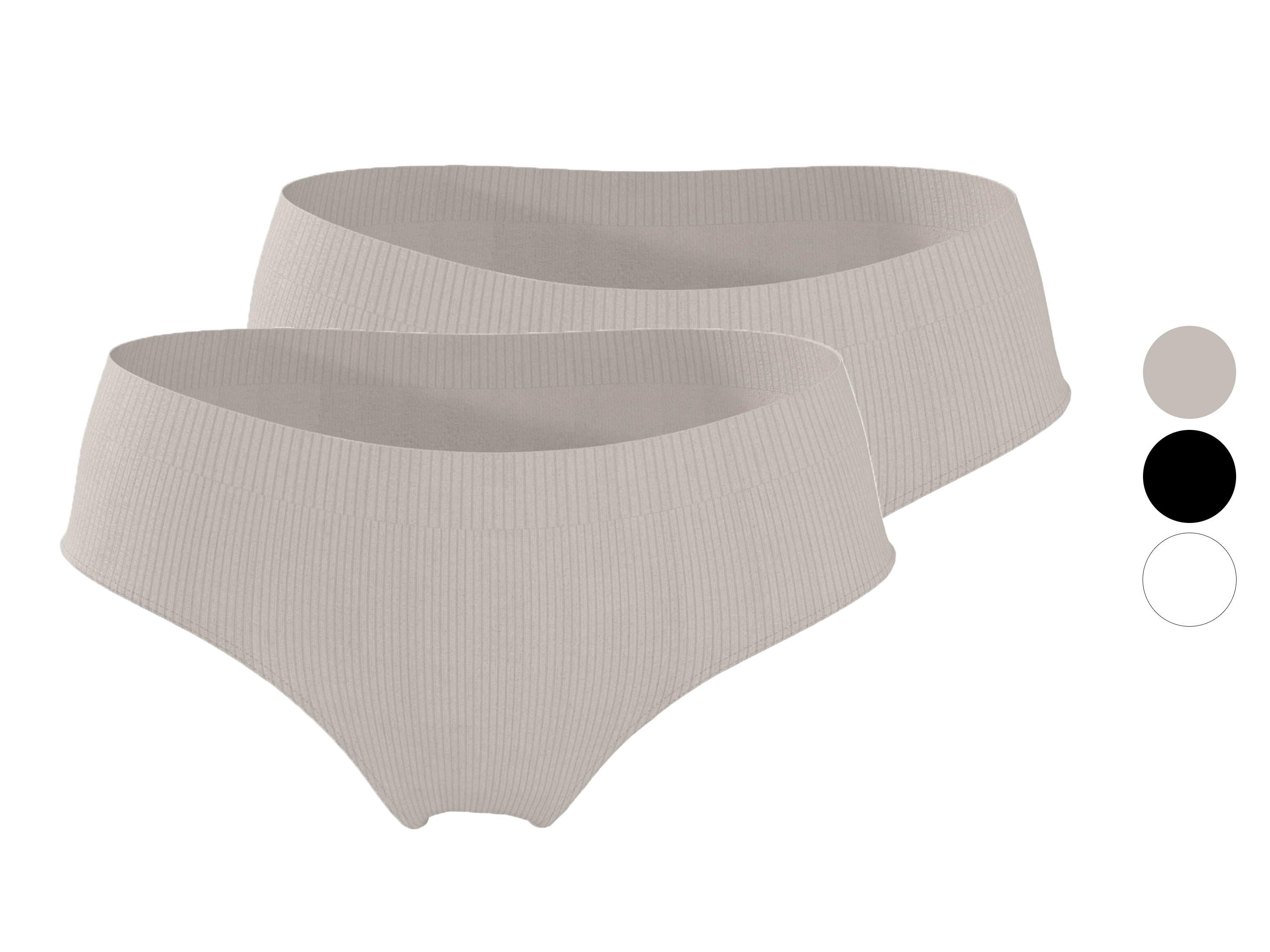 ESMARA® Majtki hipster damskie bezszwowe, 2 pary