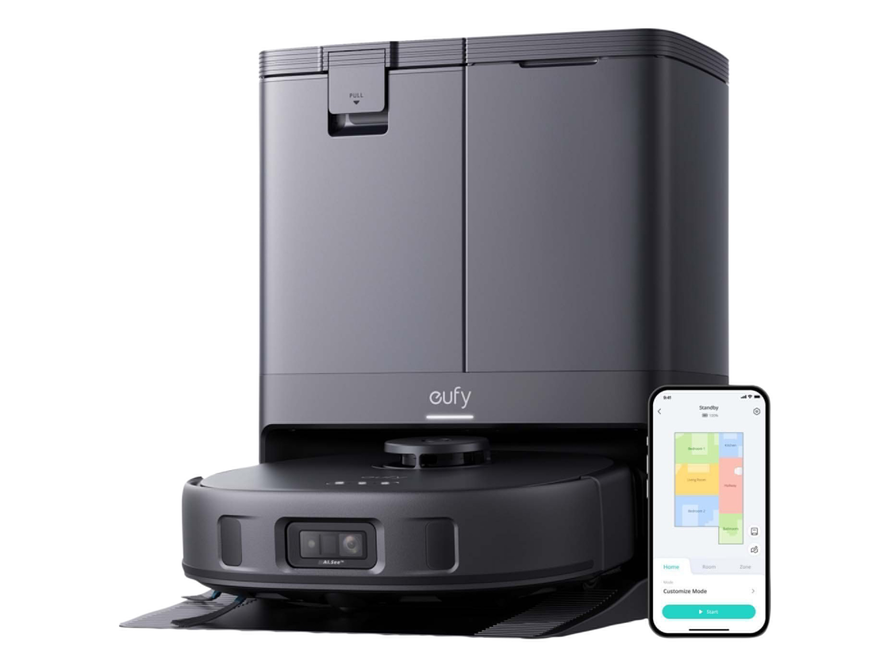 EUFY Robot sprzątający z funkcją mopowania i stacją opróżniającą X10 Pro Omni