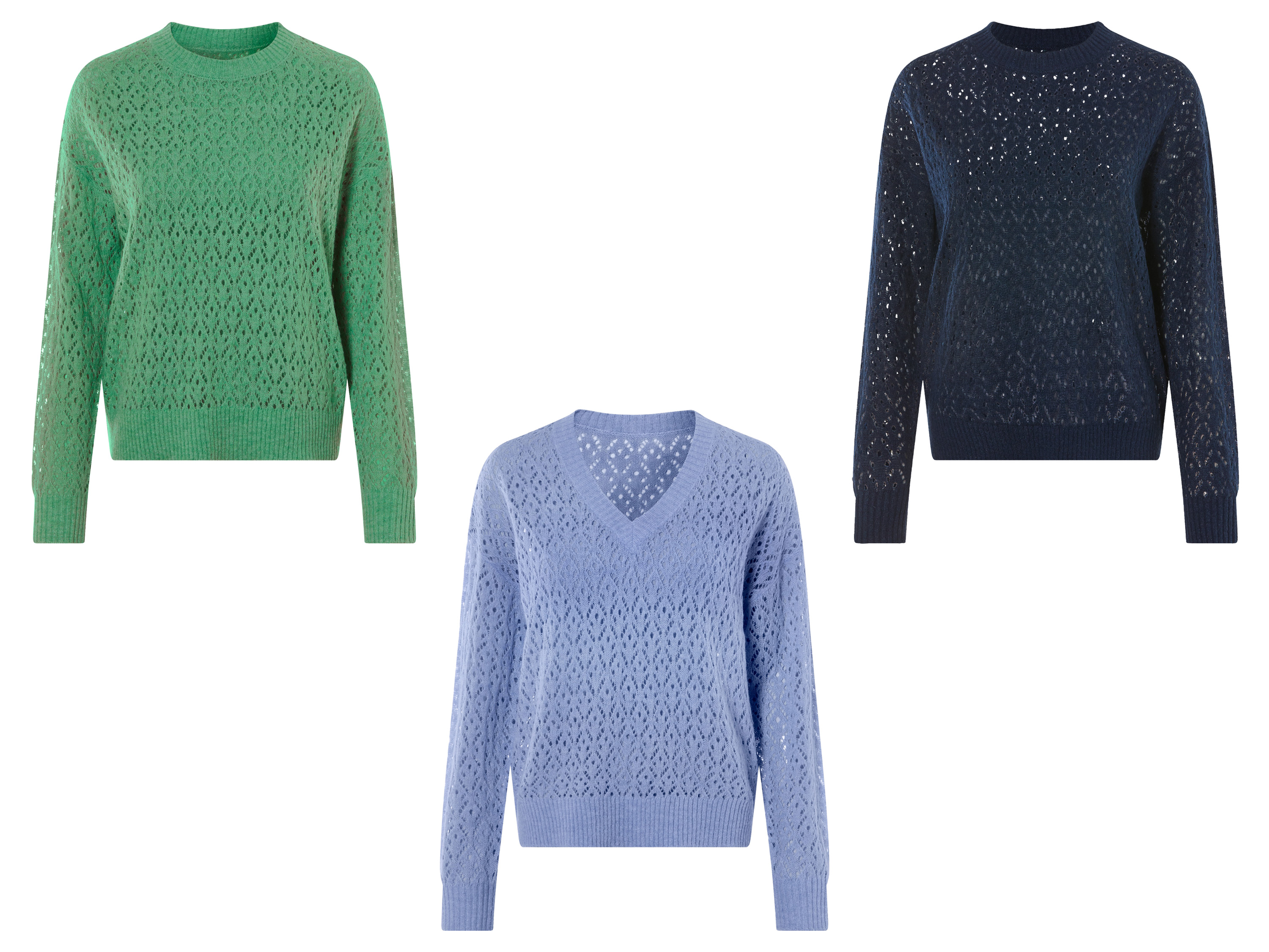 ESMARA® Sweter ażurowy damski