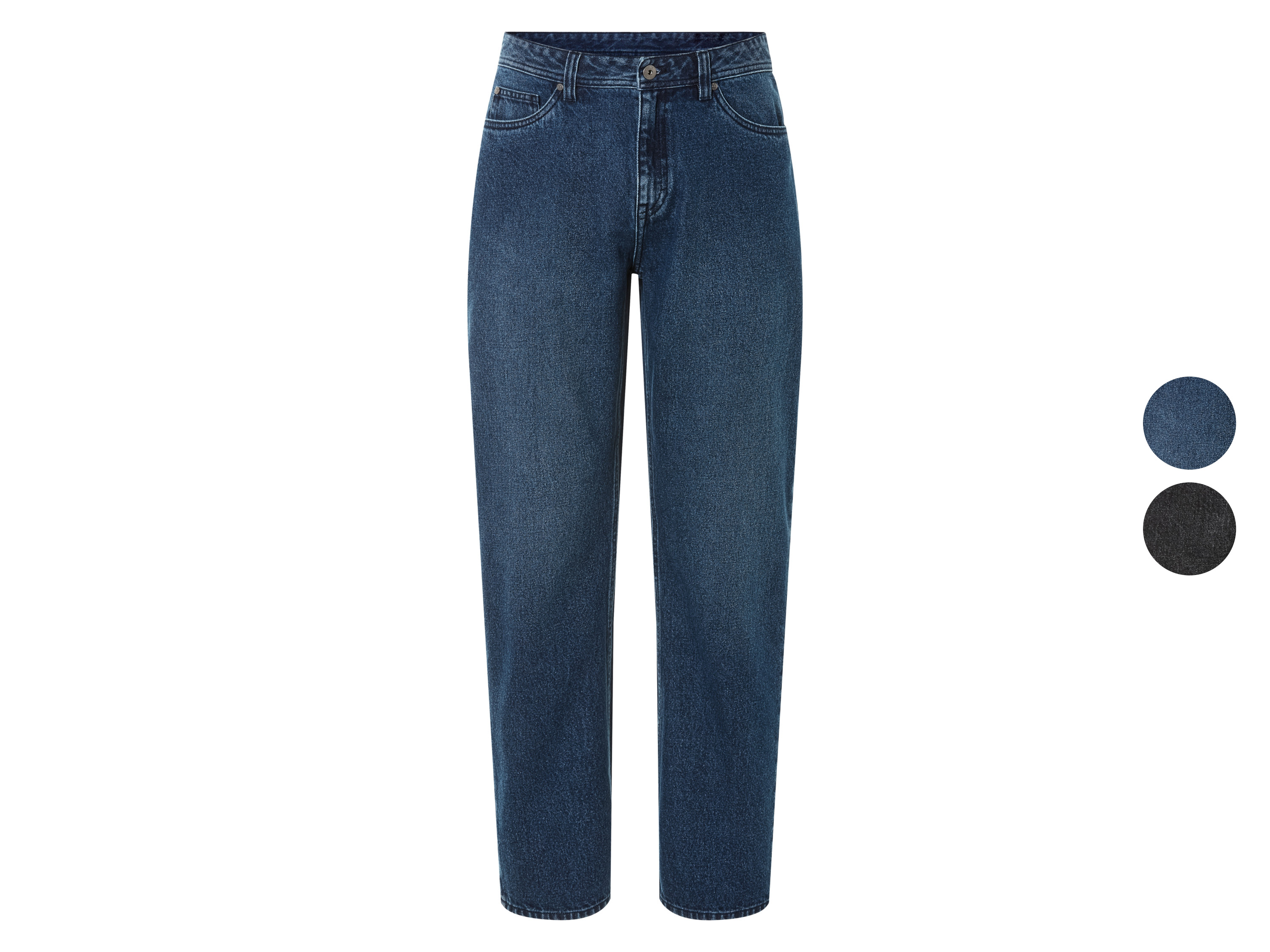 LIVERGY® Jeansy Relaxed Fit męskie z bawełny