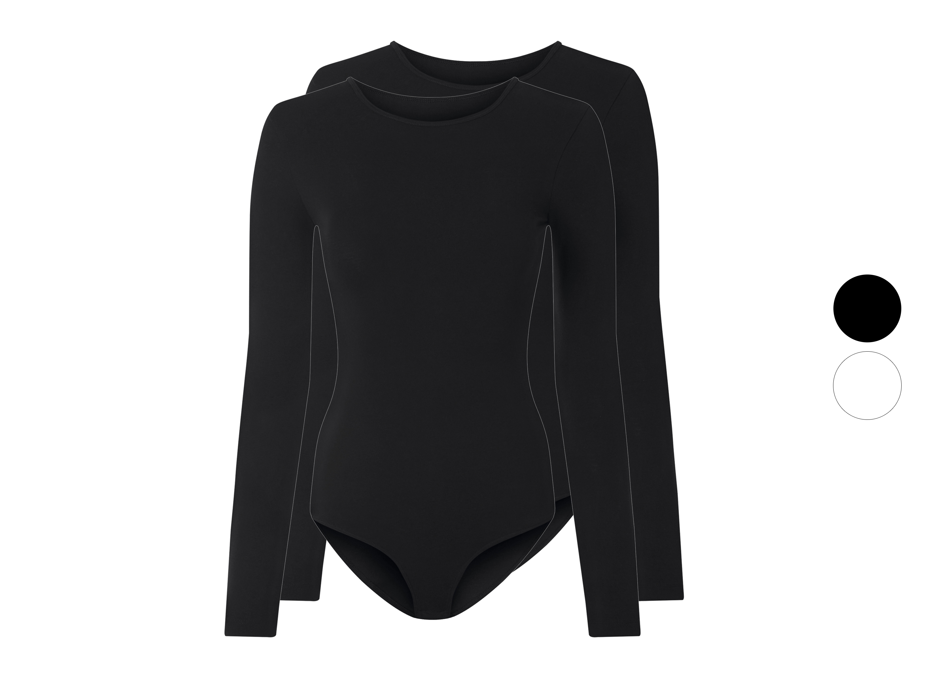 ESMARA® Body damskie, 2 sztuki
