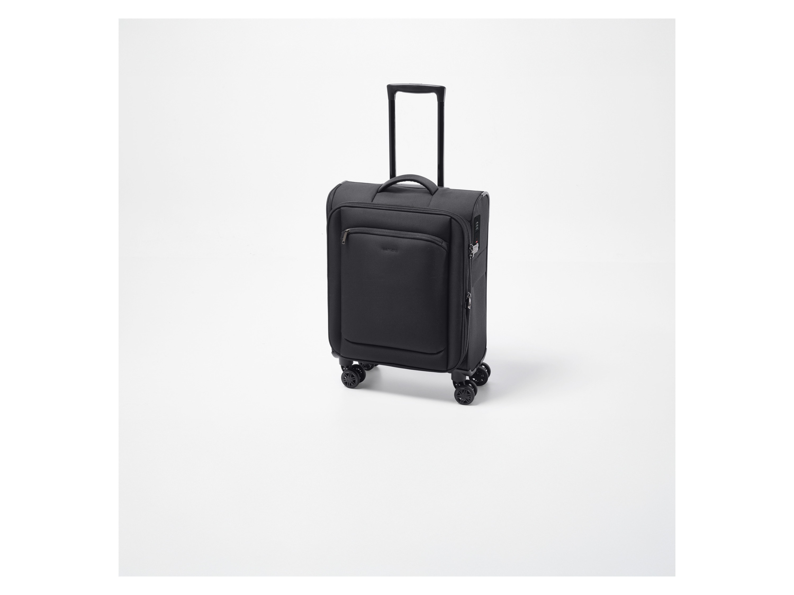 ESMARA® Miękka walizka kabinowa na kółkach, 35 l /40 l, czarna