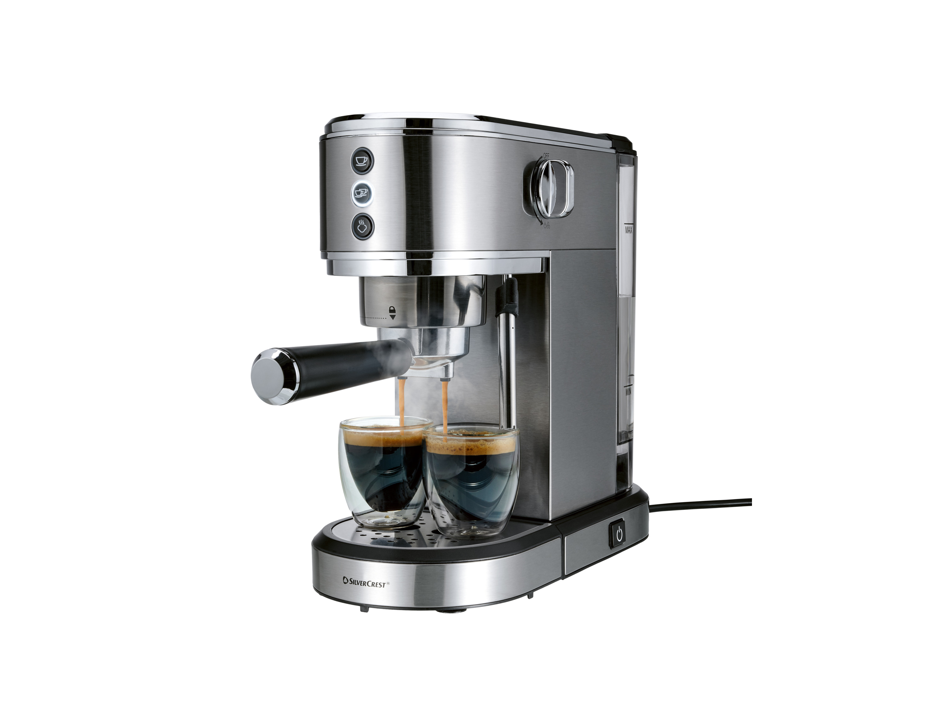 SILVERCREST® Kolbowy ekspres do kawy, 1350 W, SEMS 1350 A2