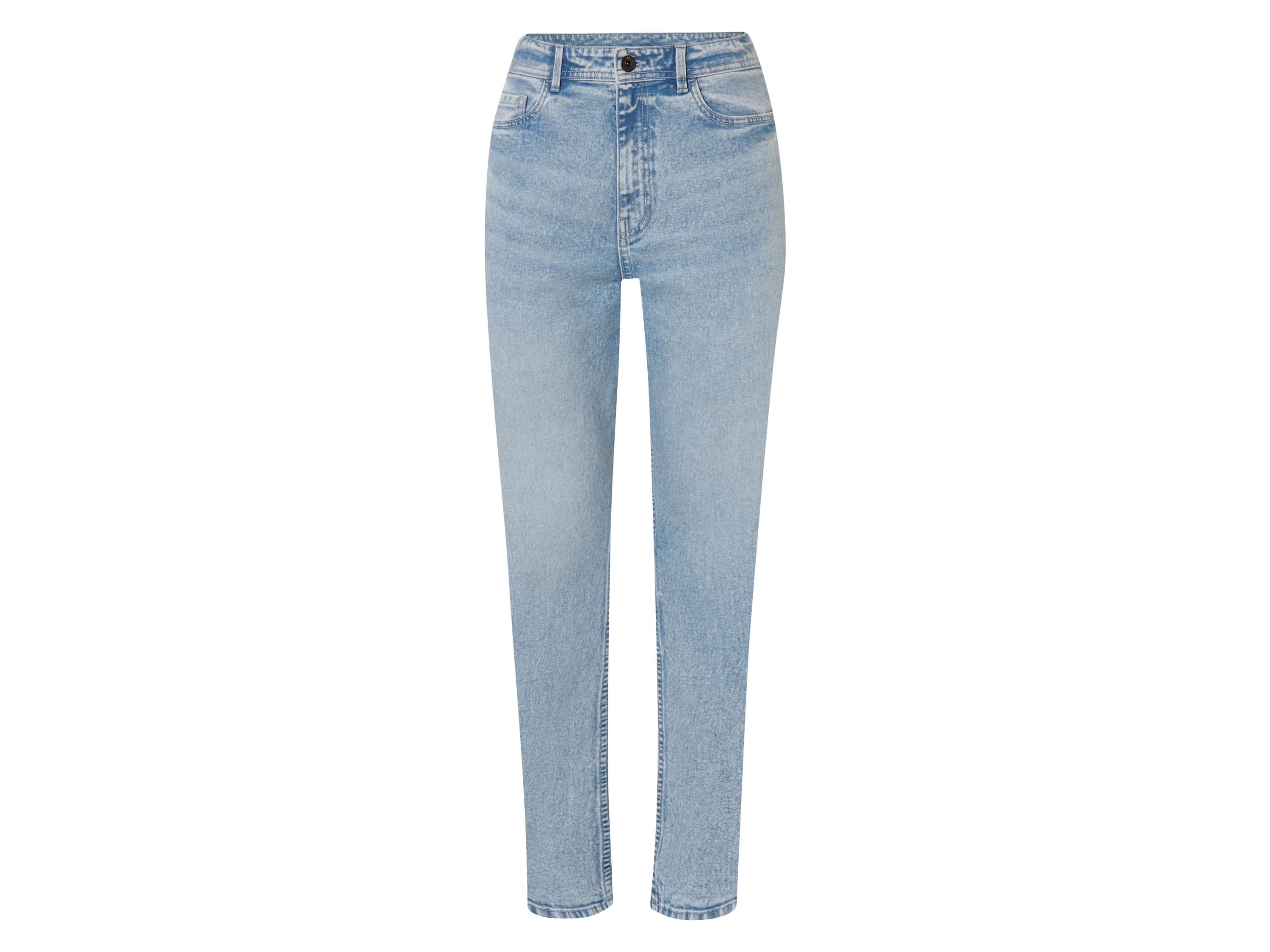 ESMARA® Jeansy damskie straight fit high waist 