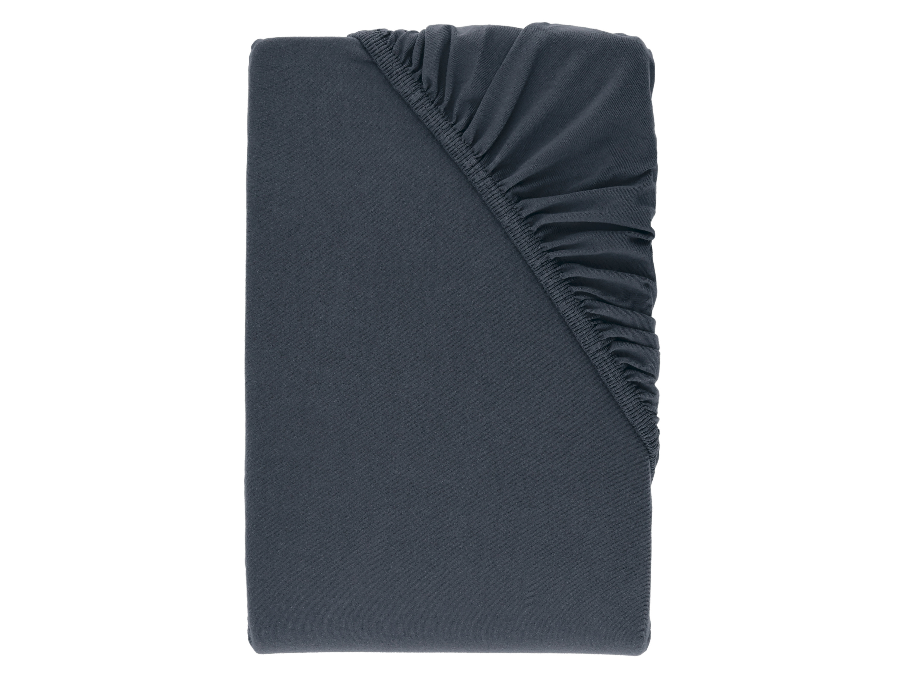 LIVARNO® Prześcieradło z dżerseju z gumką bi-elastic, 180-200 x 200 cm (Niebieski)
