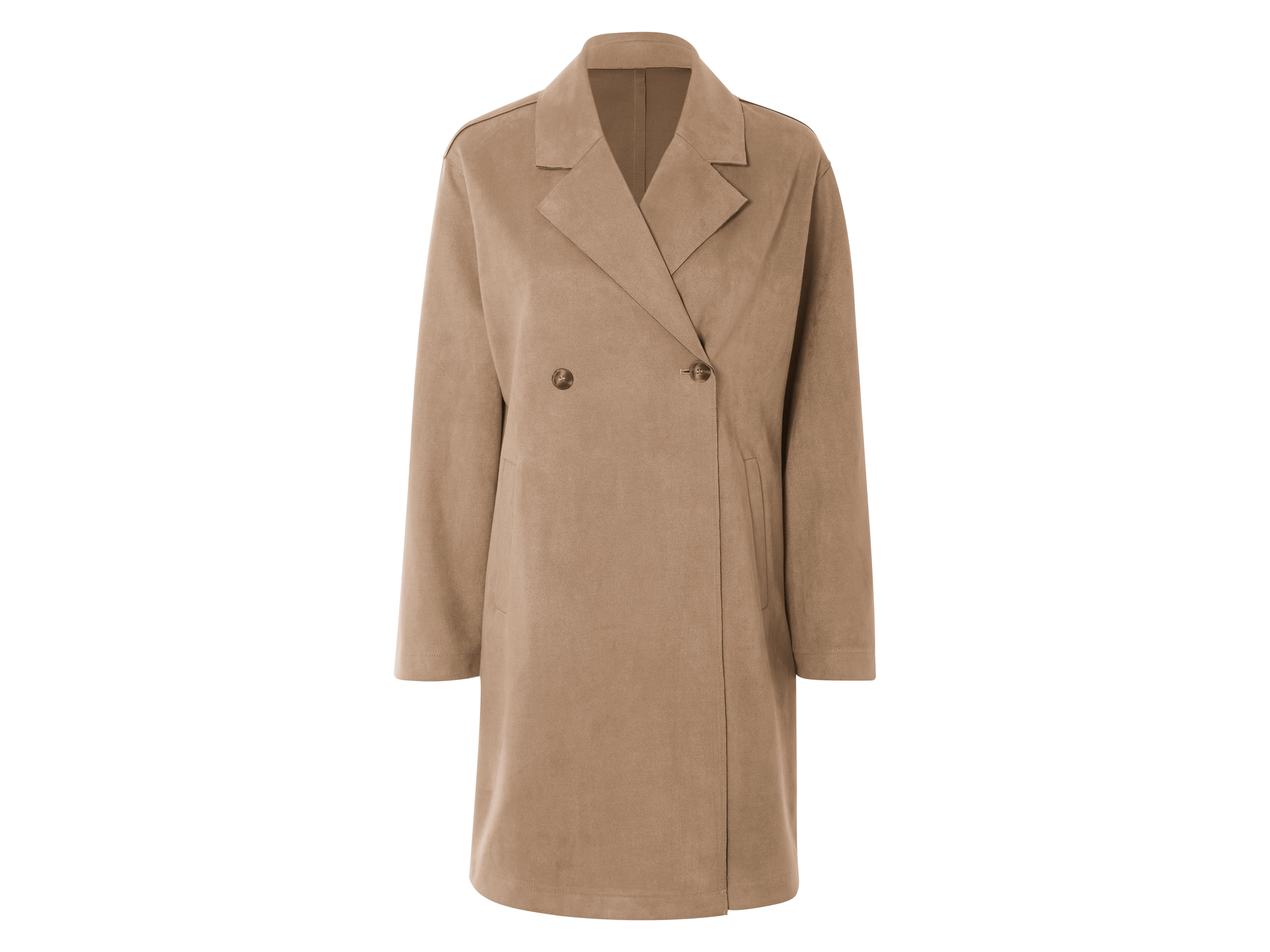 ESMARA® Płaszcz damski z eleganckiego weluru 