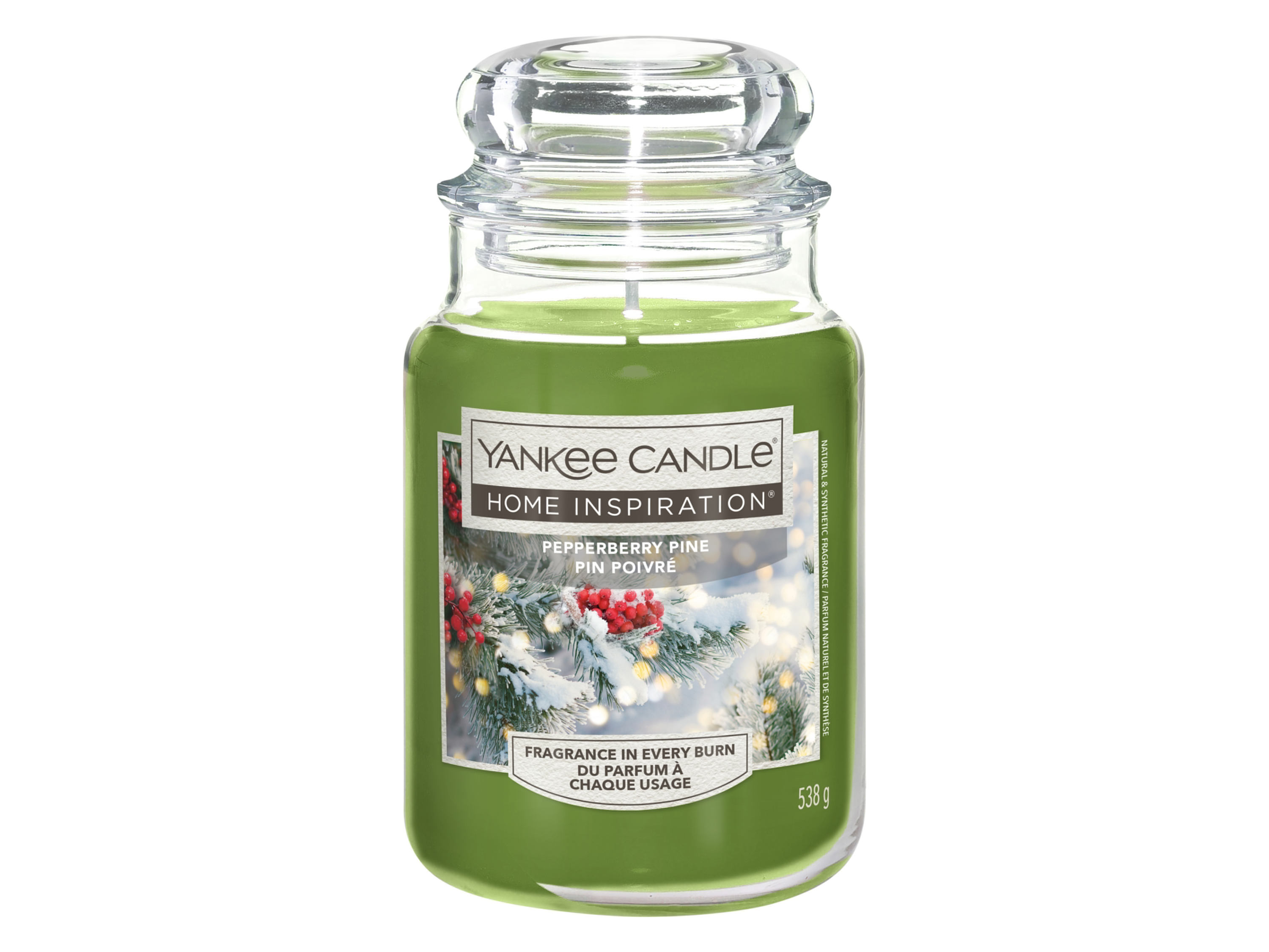 YANKEE CANDLE Świeca zapachowa w szkle Pepperberry Pine, 538 g