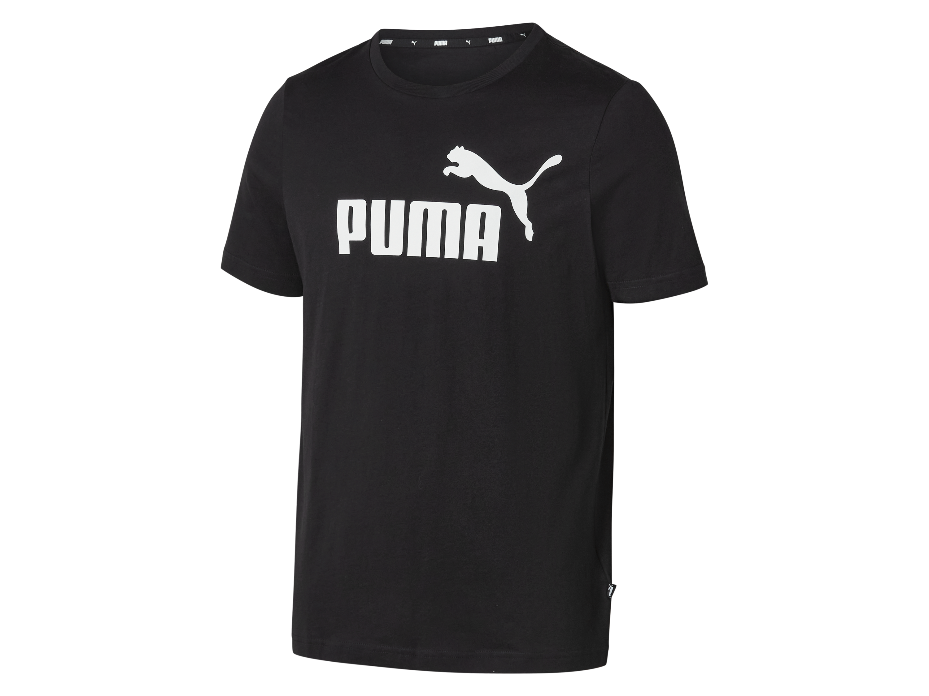 PUMA T-shirt męski z bawełny (Czarny, L)
