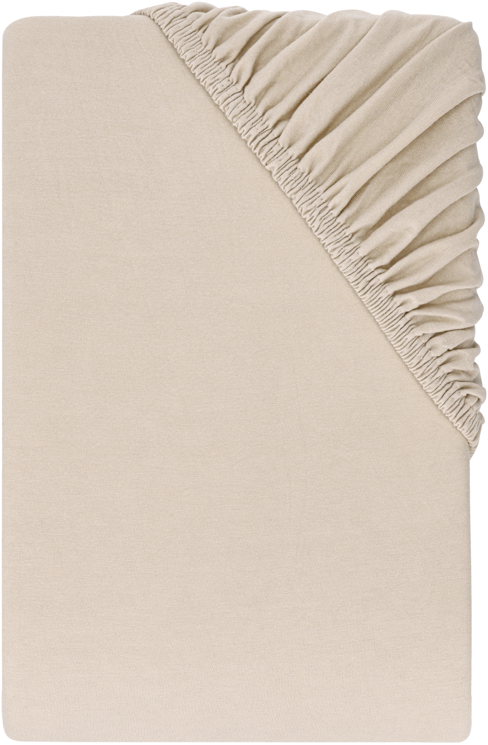 LIVARNO® Prześcieradło z dżerseju z gumką, 90-100 x 200 cm (Beżowy)