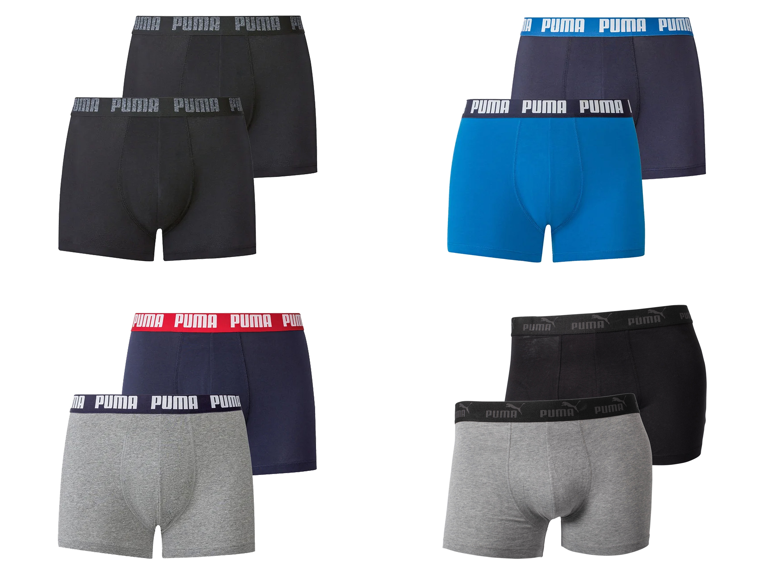 PUMA Męskie bokserki z bawełną, 2 pary